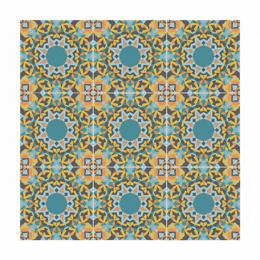 Azulejo Kaleidoscope estrella