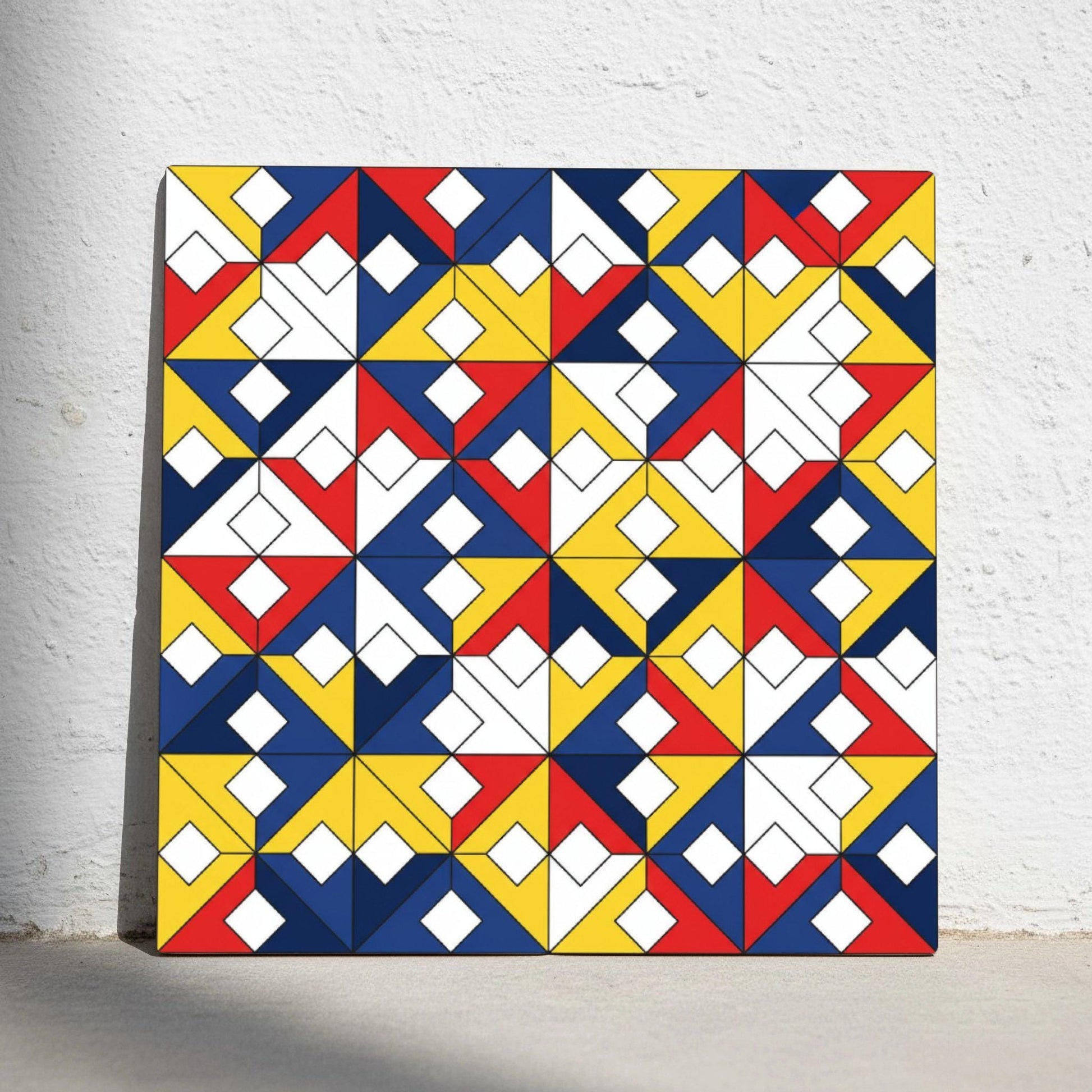 Ceramic Tile Primary Geometry — Modern Geometric Design