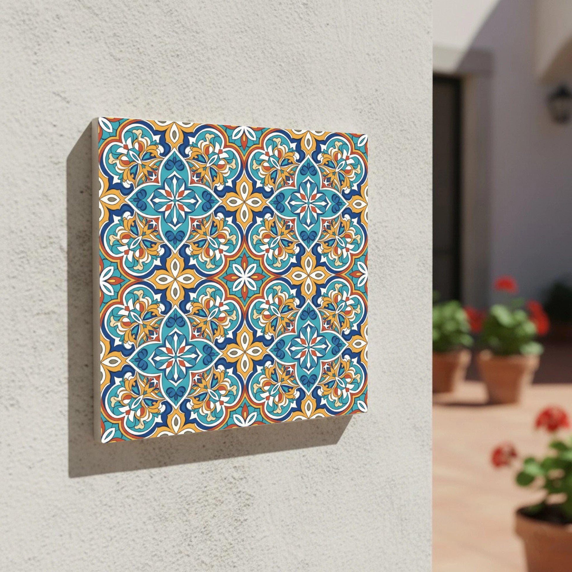 Azulejo Floral medallón andaluz