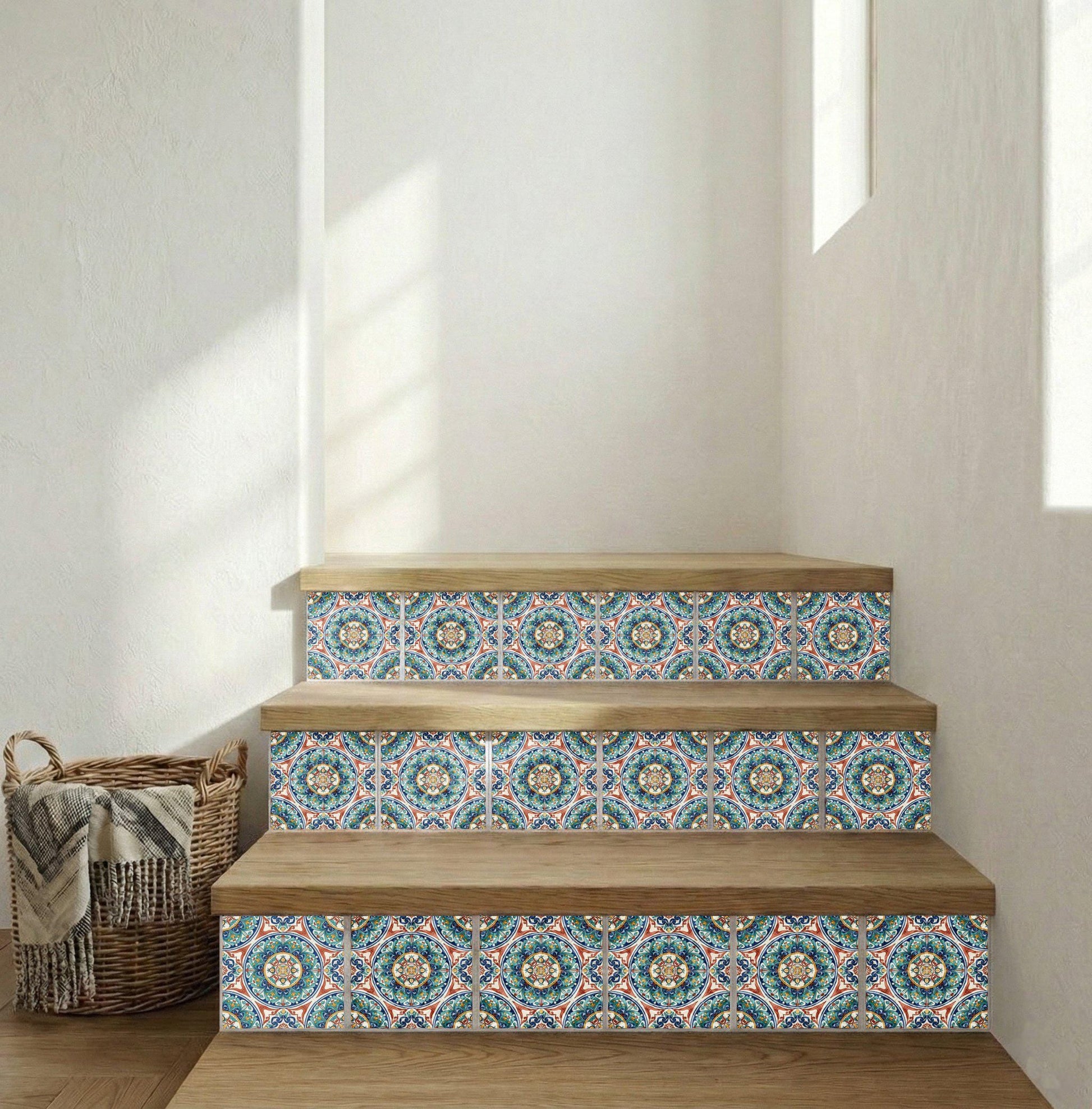 Azulejo Málaga ornamental medallón