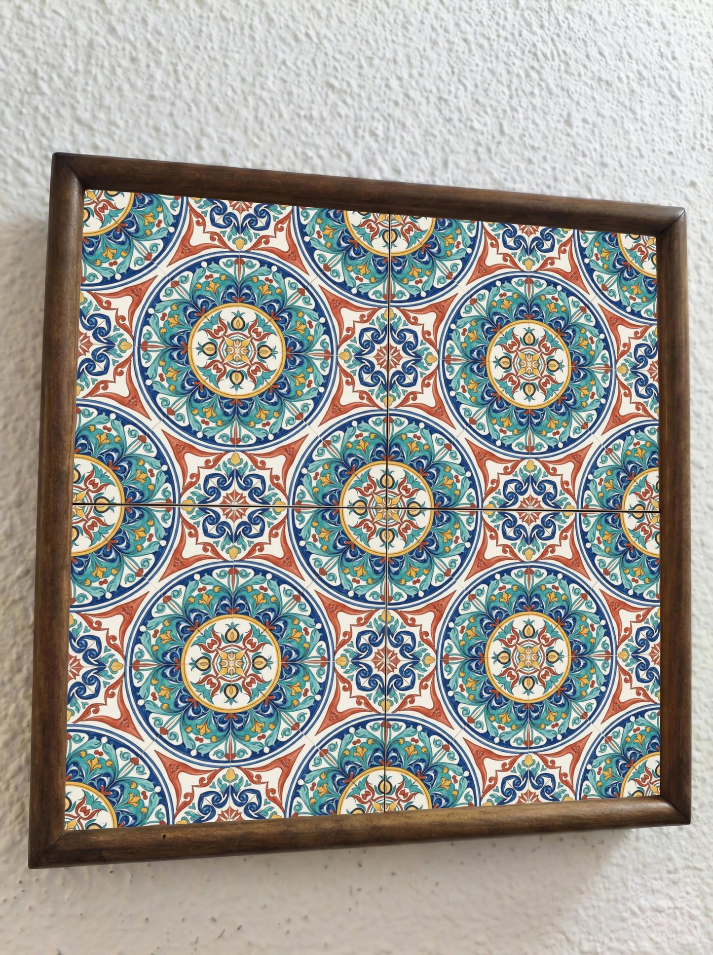 Azulejo Málaga ornamental medallón