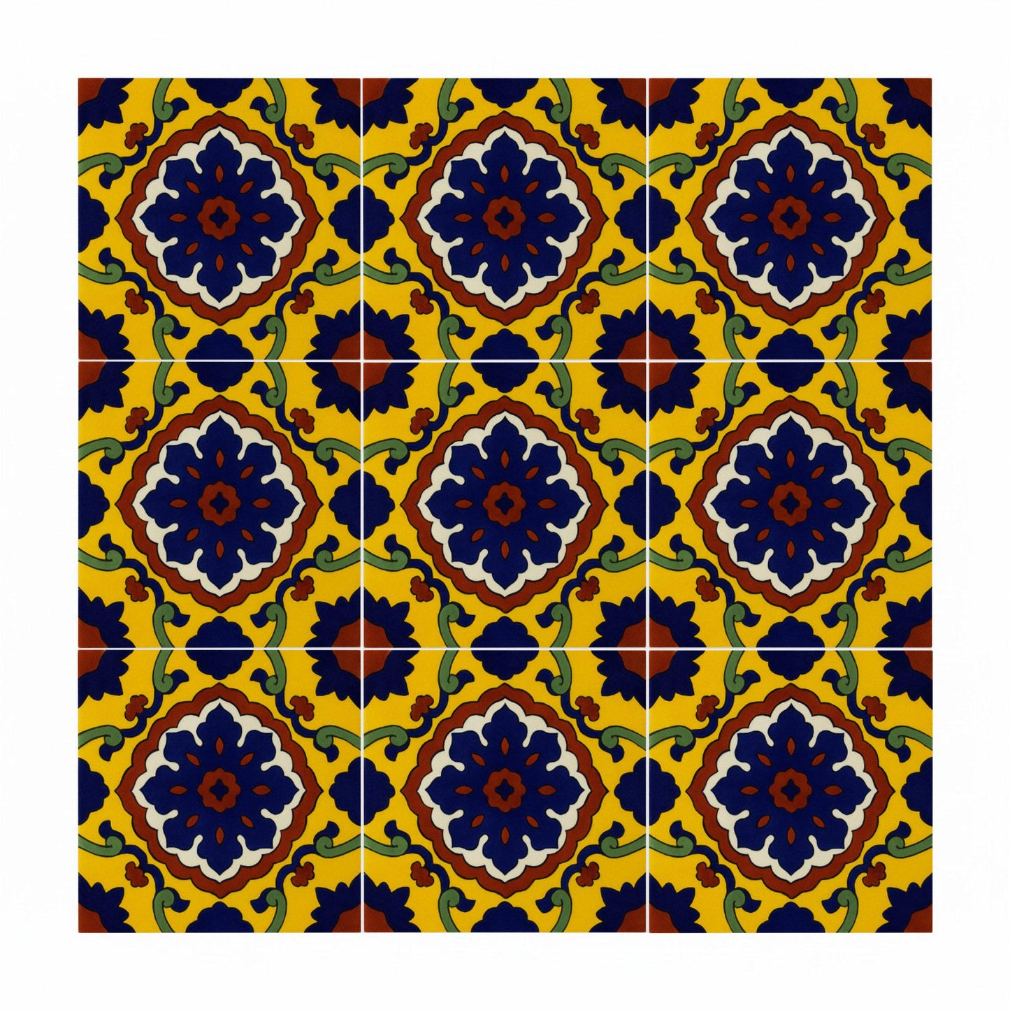 Fliese Mexikanische Talavera · Talavera-Volkskunst-Farben