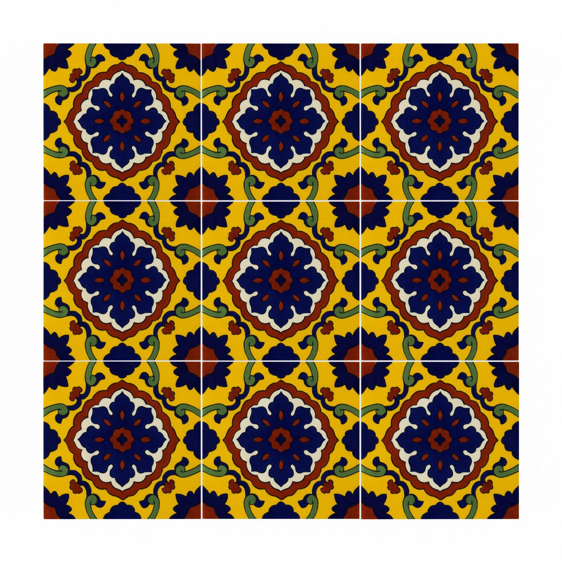 Fliese Mexikanische Talavera · Talavera-Volkskunst-Farben
