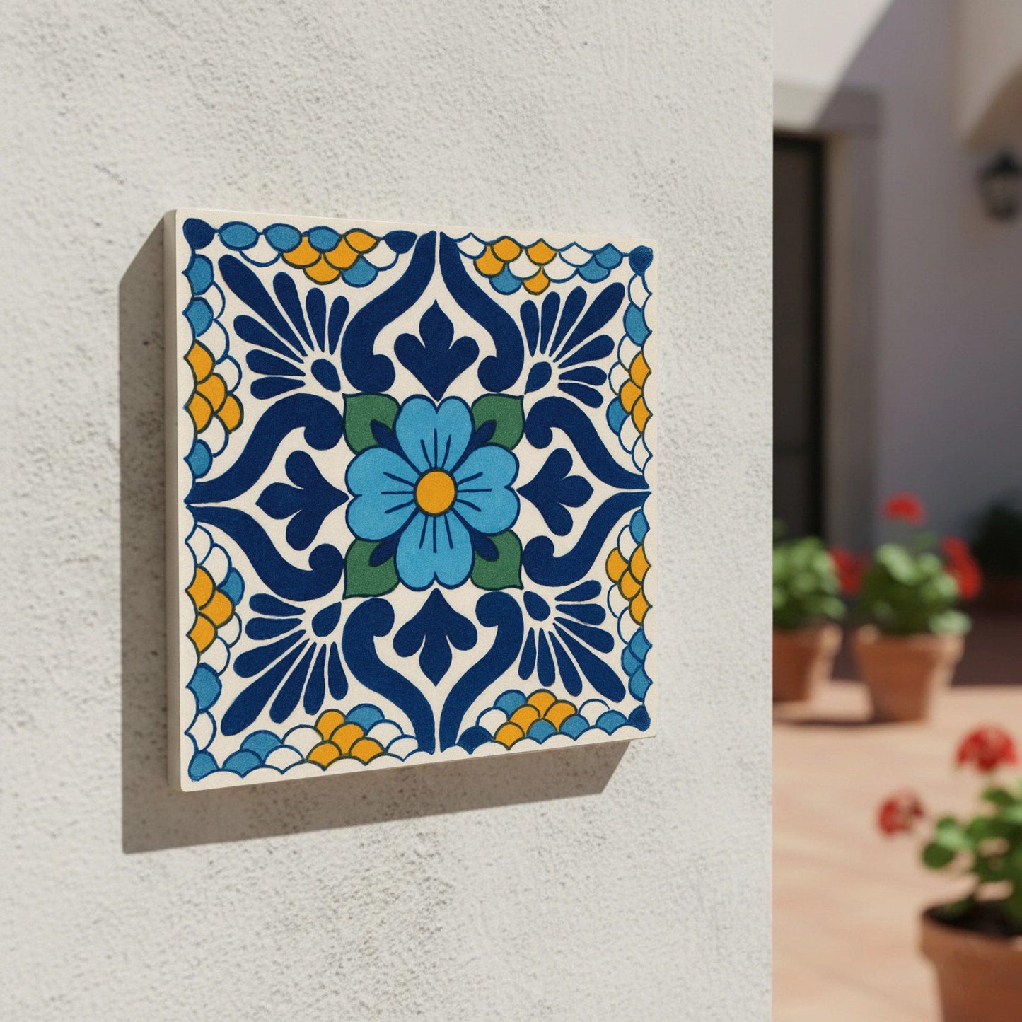 Fliese Mexikanische Talavera · Talavera-Volkskunst-Farben