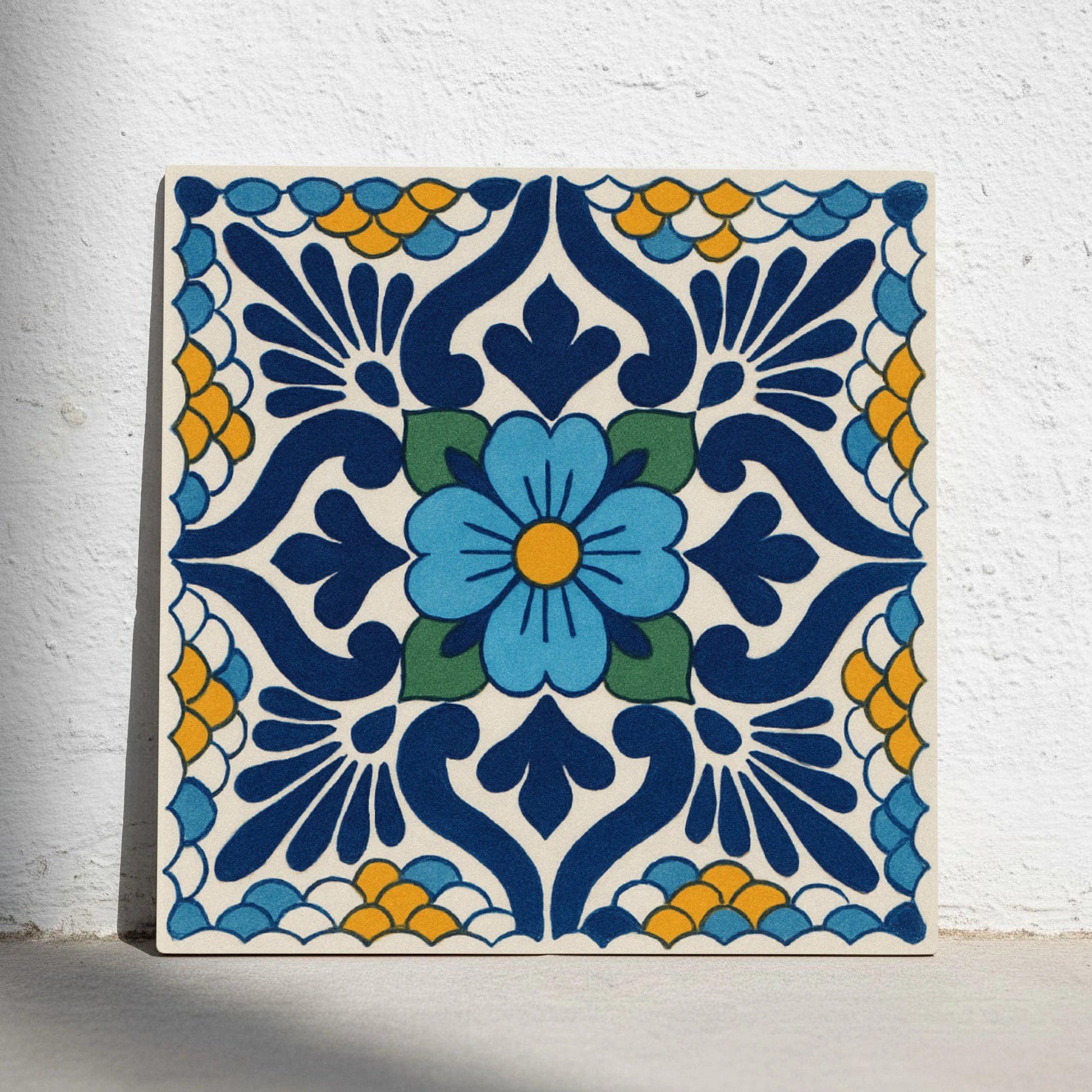 Fliese Mexikanische Talavera · Talavera-Volkskunst-Farben