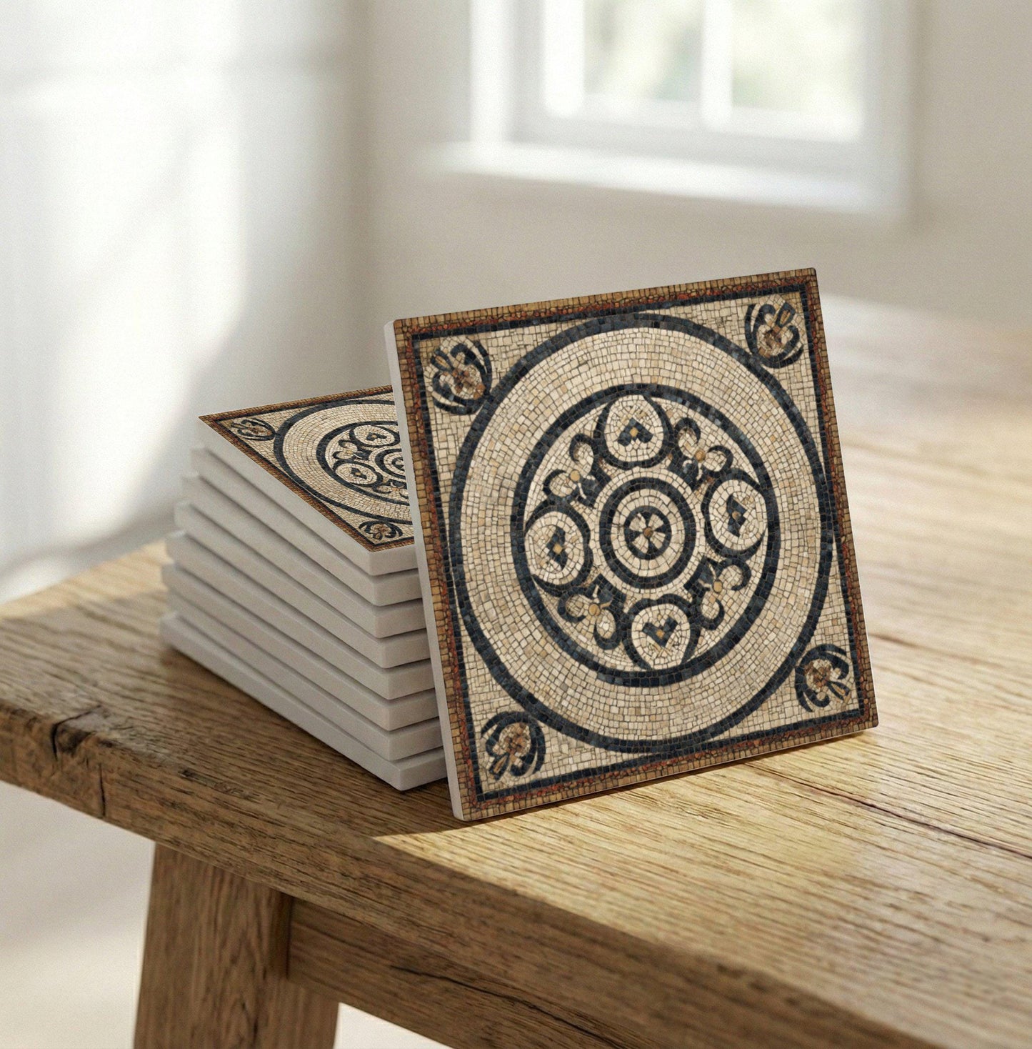 Azulejo-Fliese Römisch Mosaik Stil — Modernes geometrisches Design