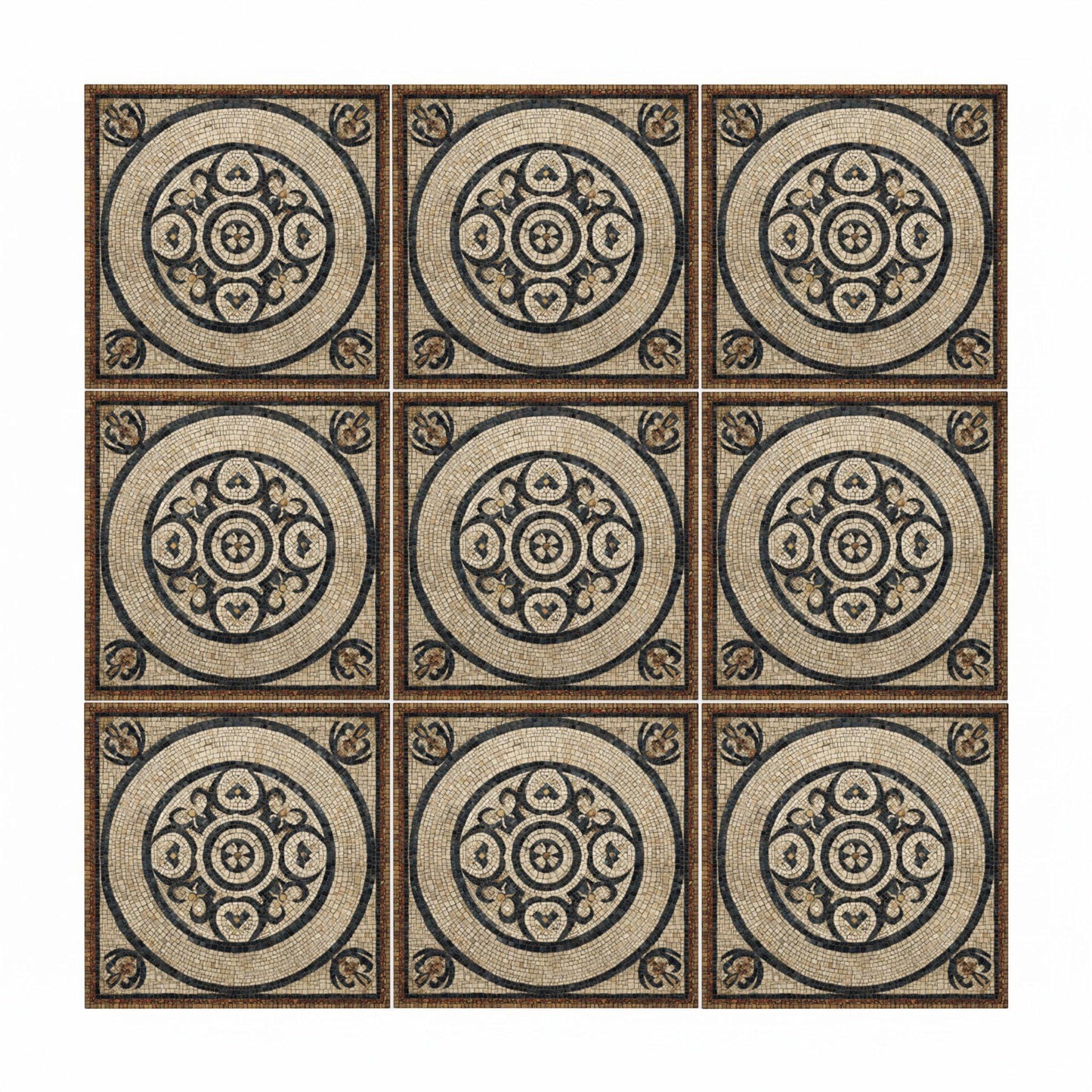Azulejo-Fliese Römisch Mosaik Stil — Modernes geometrisches Design