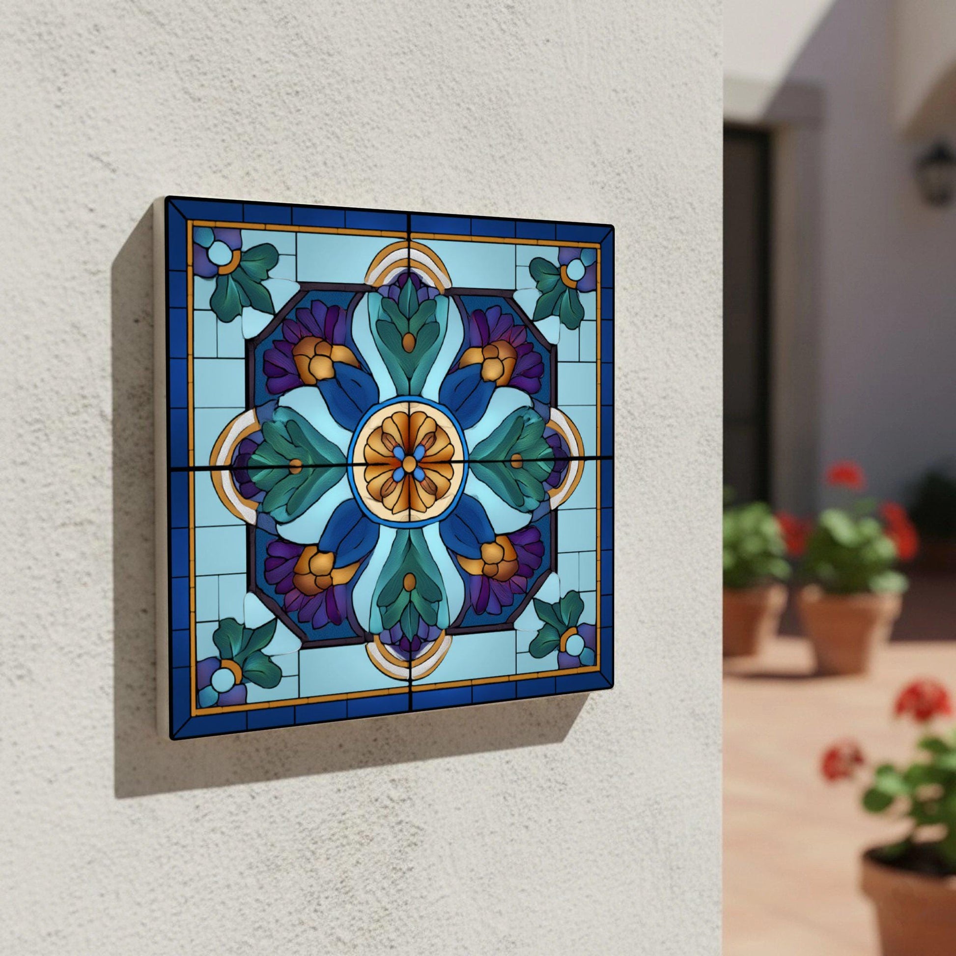 Fliese Chartres Inspiriert · Präzise Linien-Geometrie