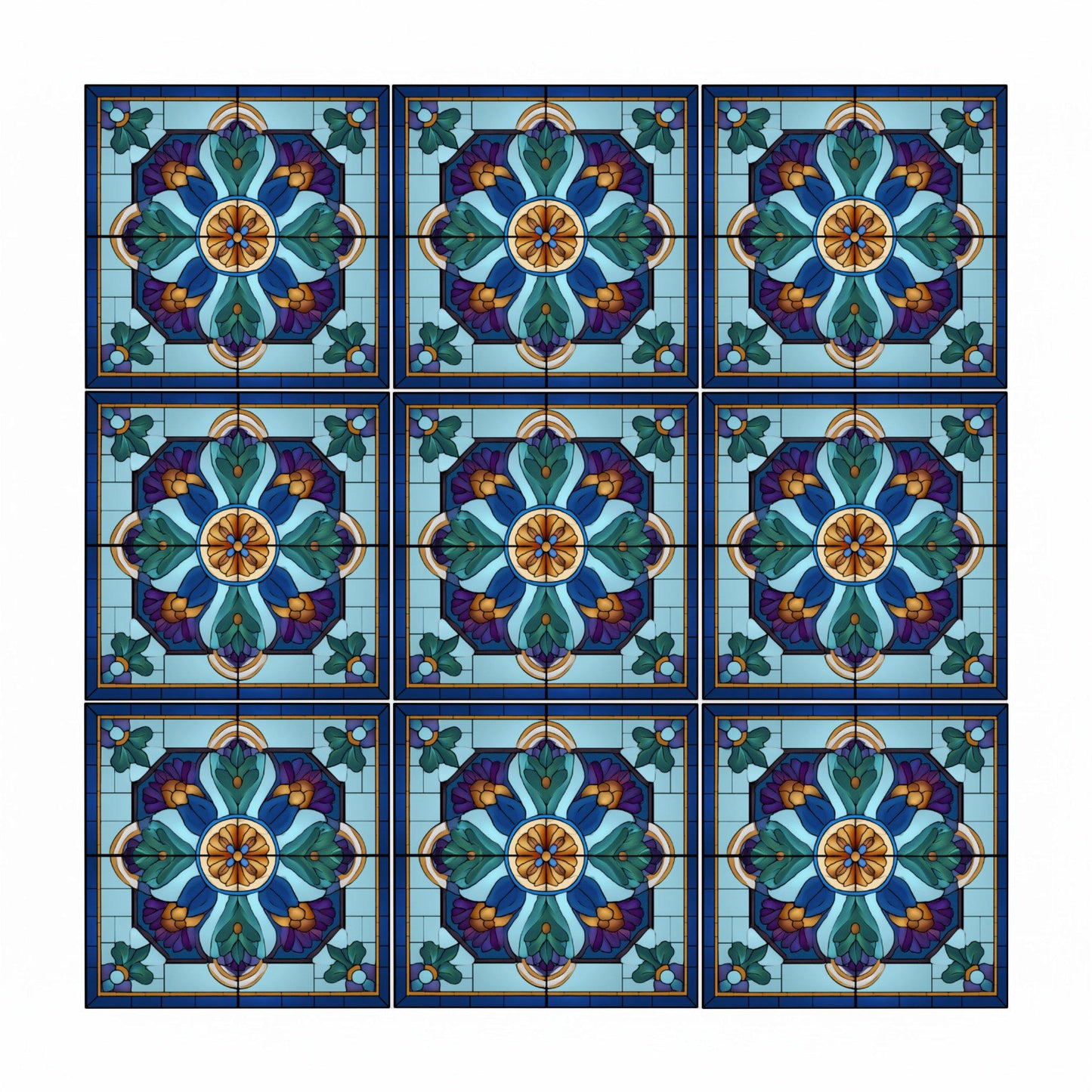Fliese Chartres Inspiriert · Präzise Linien-Geometrie