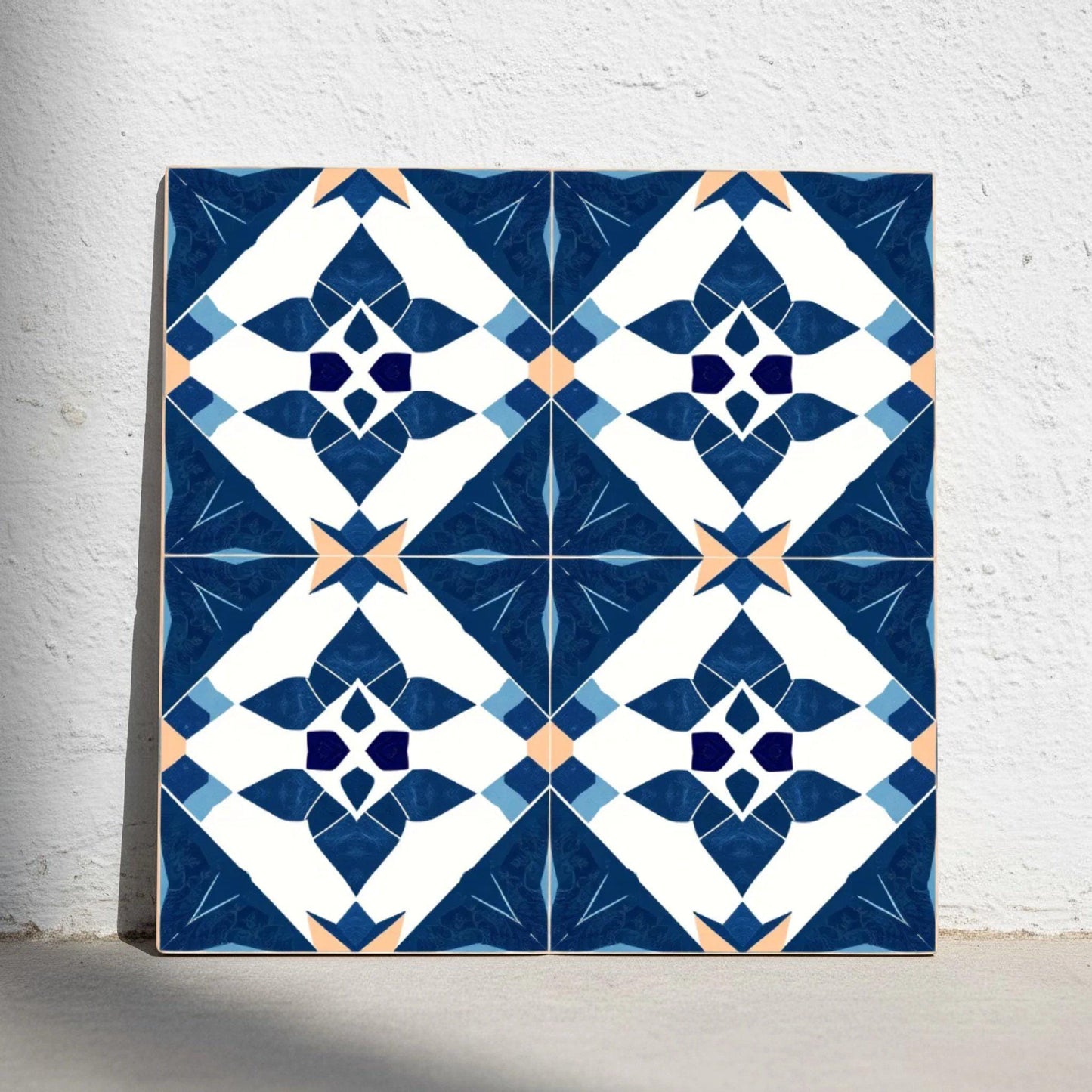 Azulejo Azul geométrico