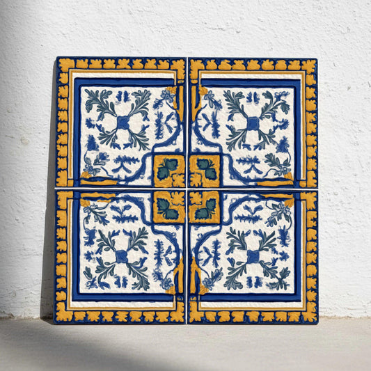 Azulejo Marbella azul y Yellow