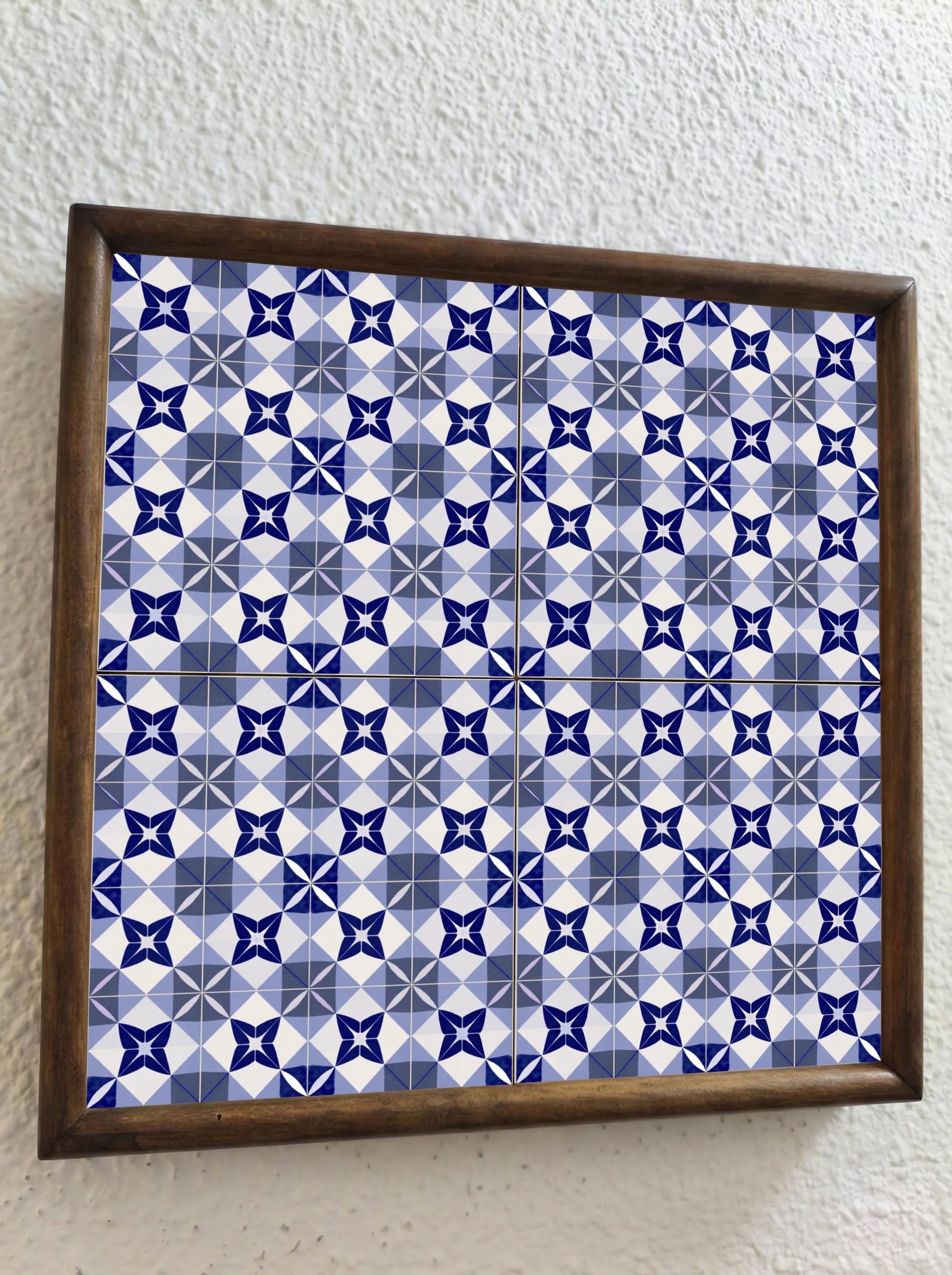 Azulejo Lyon azul geométrico