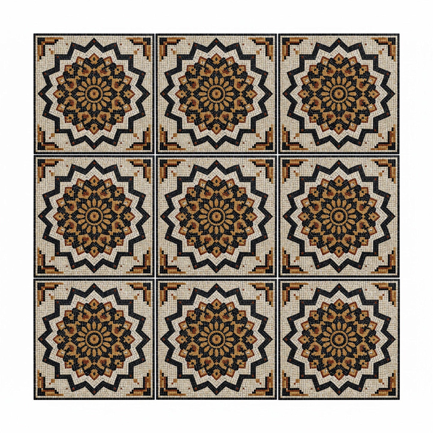 Sarajevo Mosaic — Geometric Pattern Ceramic Tile