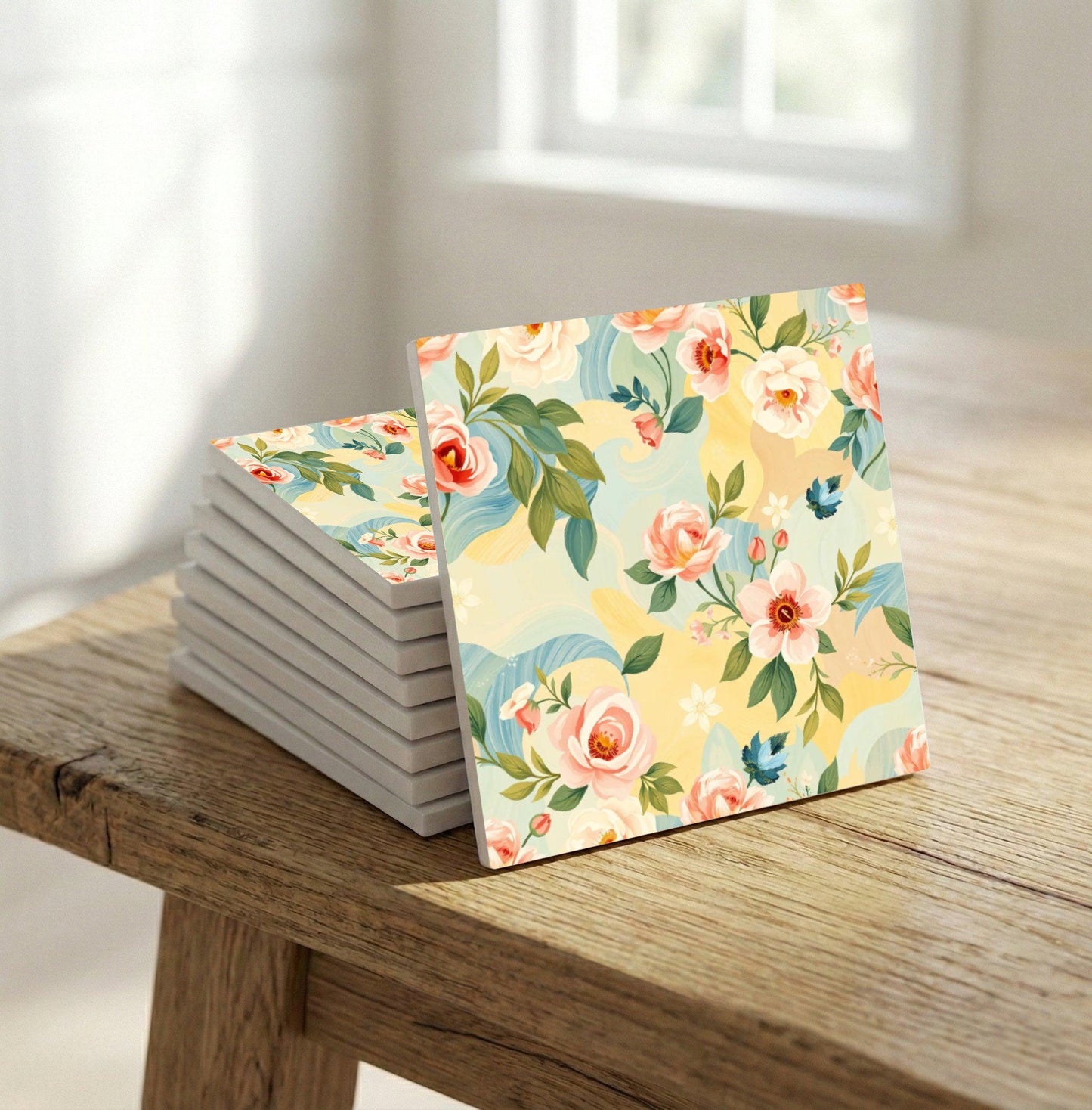 Azulejo Pastel floral