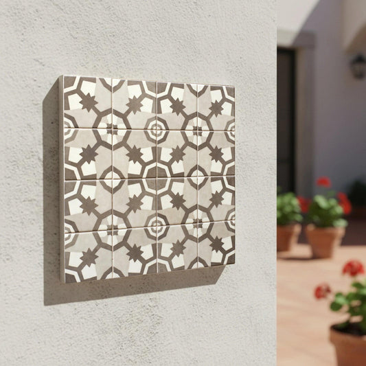 Azulejo Limestone Moorish estrella