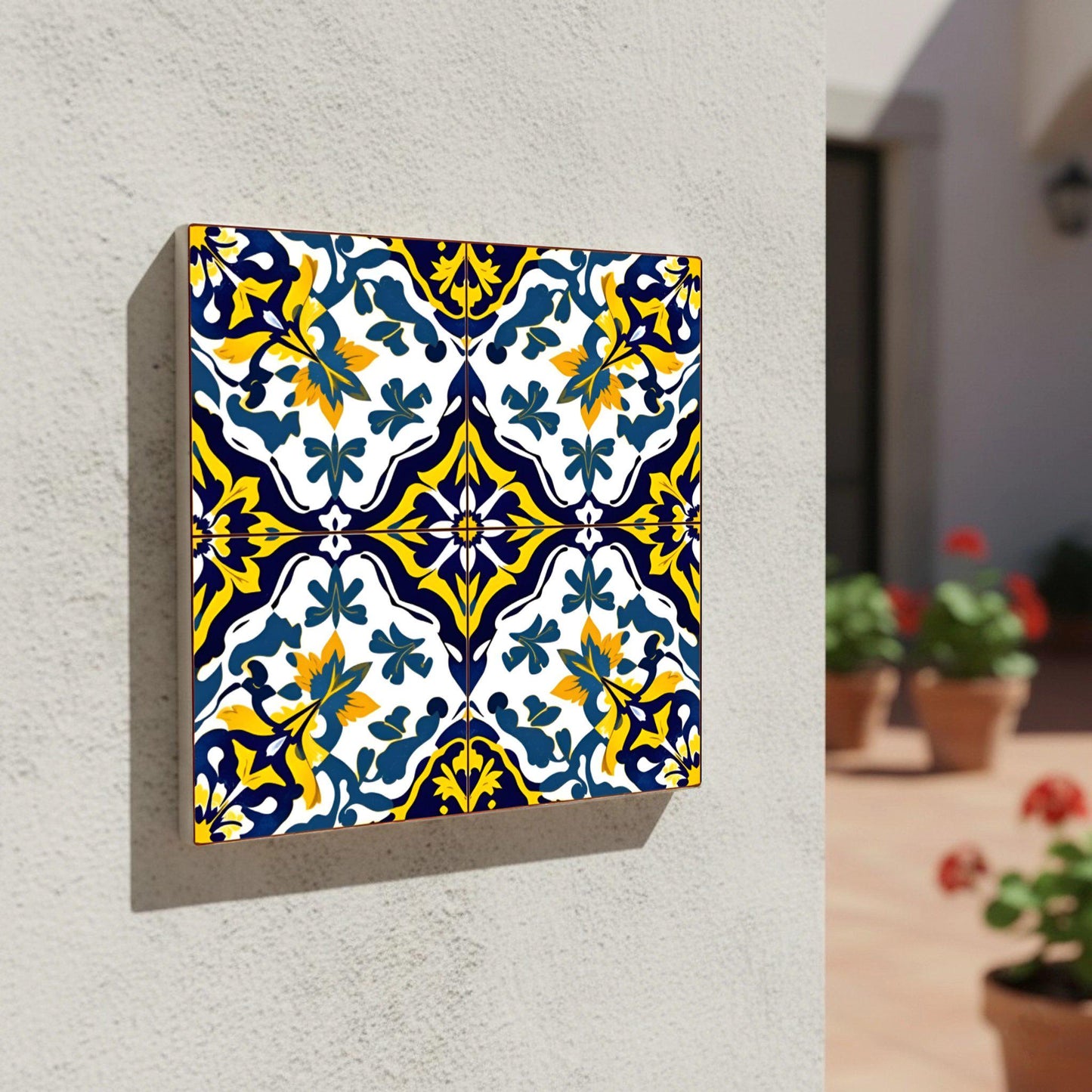 Marseille Provençal · Keramik-Wandfliese — Ornament im Vintage-Stil