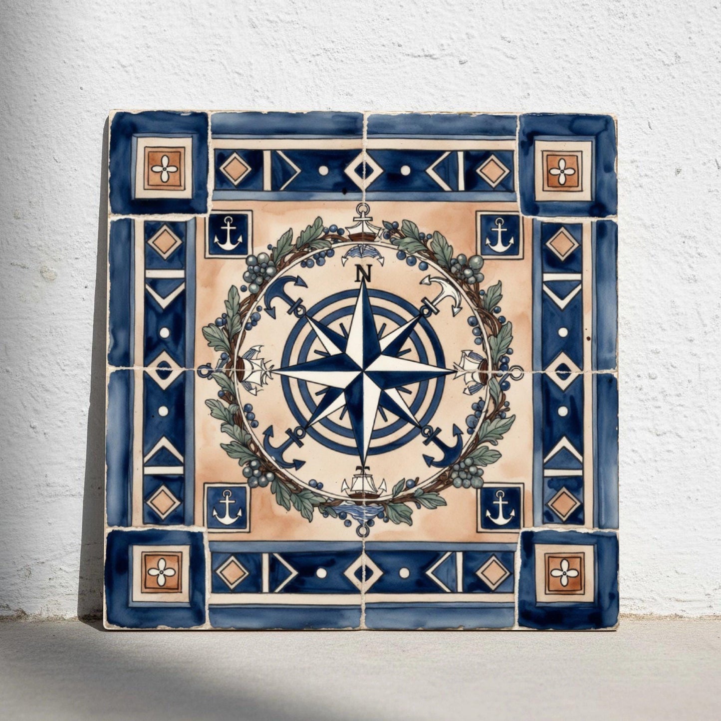 Piastrella Grand Marittimo Rosa dei Venti · Stile Mediterraneo