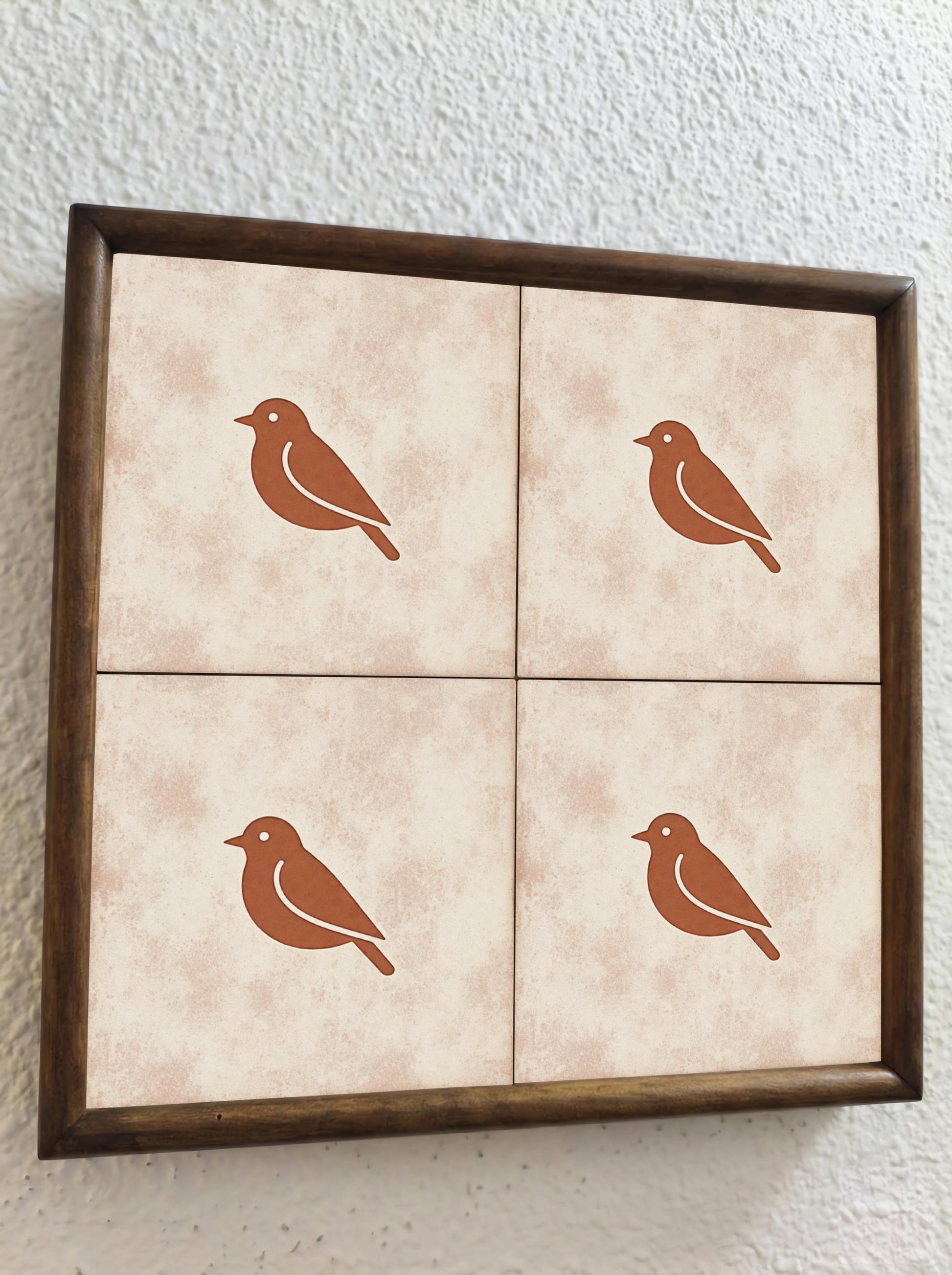 Vogel Minimalistisch · Keramik-Wandfliese — Zeitloses Dekor-Design