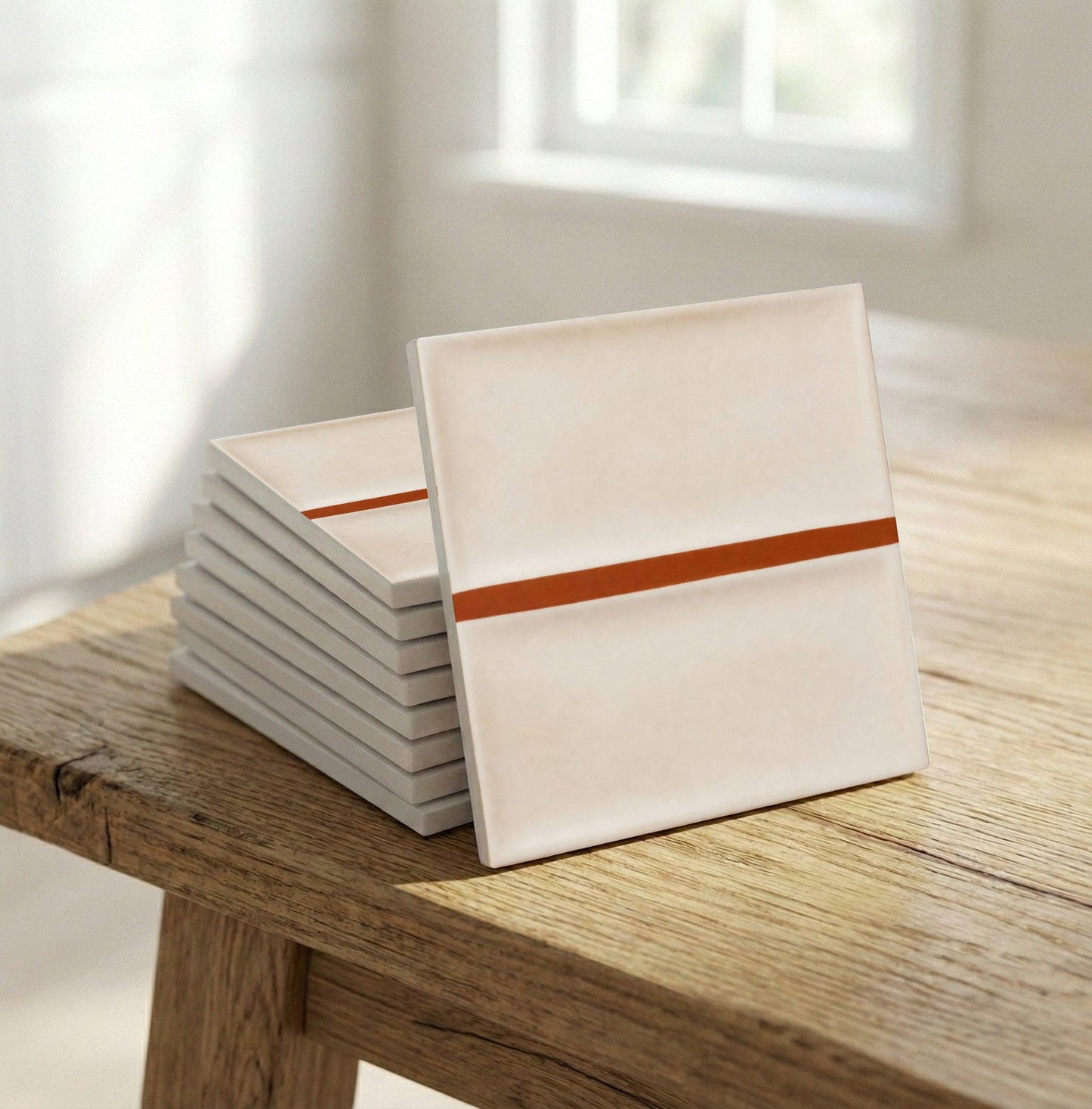 Rayas Minimalist — Classic Decorative Pattern Ceramic Tile