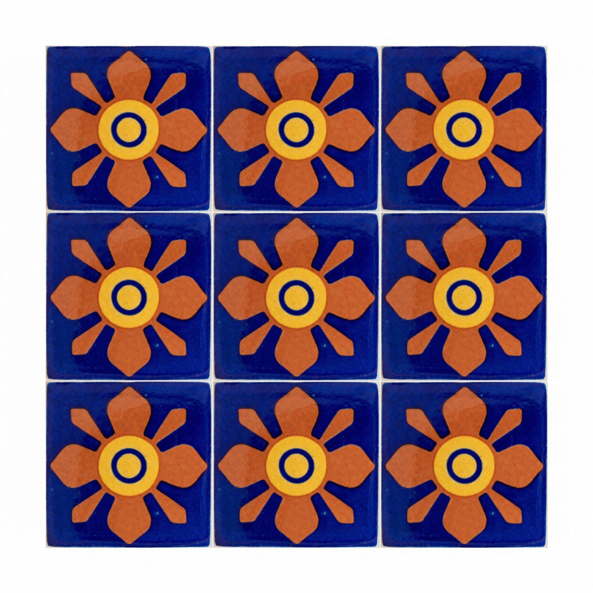 Fliese Mexikanische Talavera · Talavera-Volkskunst-Farben