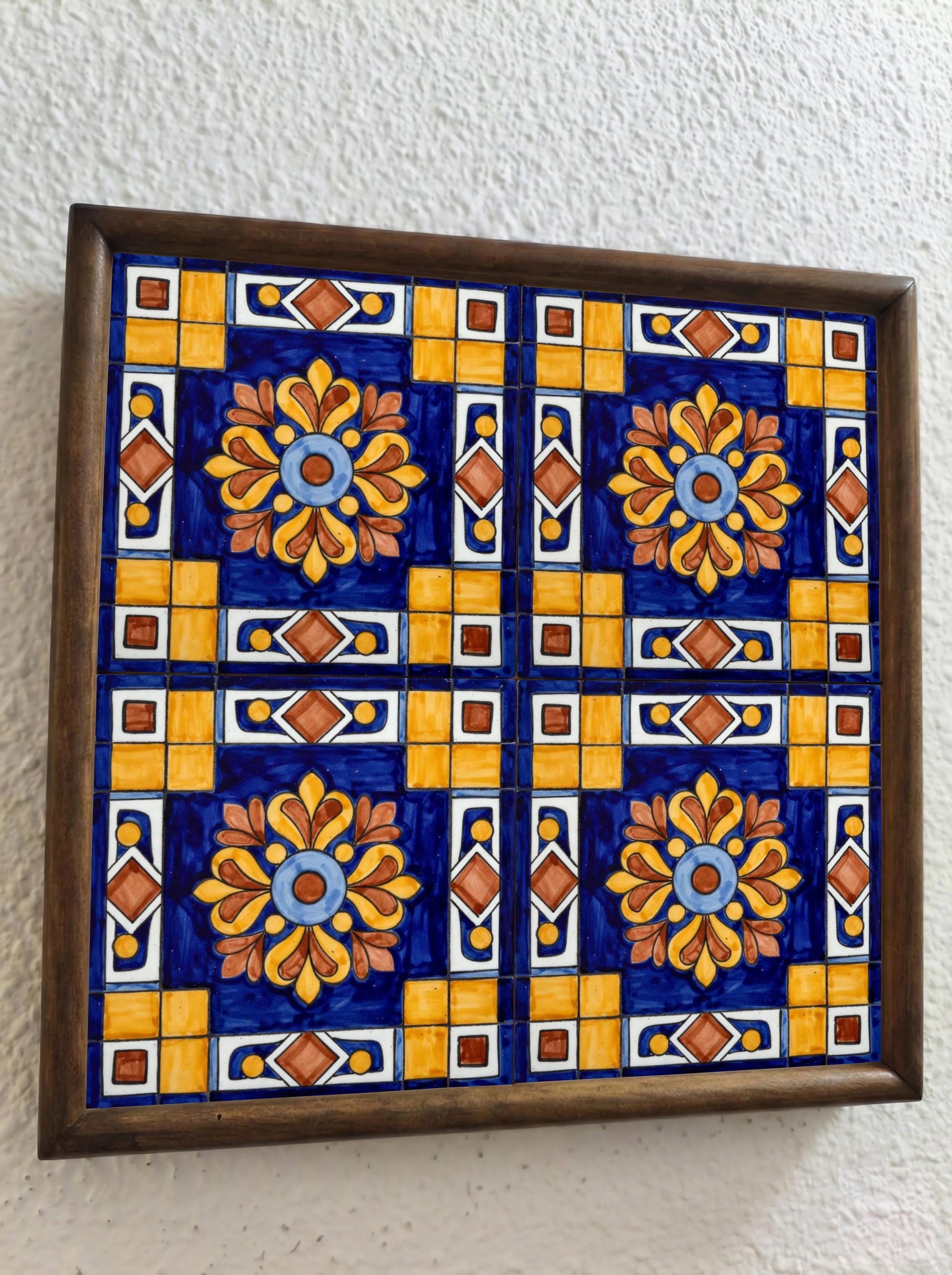 Monterrey Talavera · Ceramic Wall Tile — Talavera Folk-Art Colour