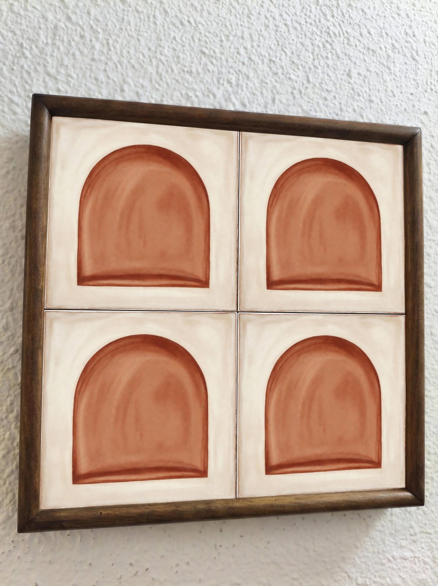 Azulejo-Fliese Terrakotta Stil Bogen Minimalistisch — Mediterraner Stil