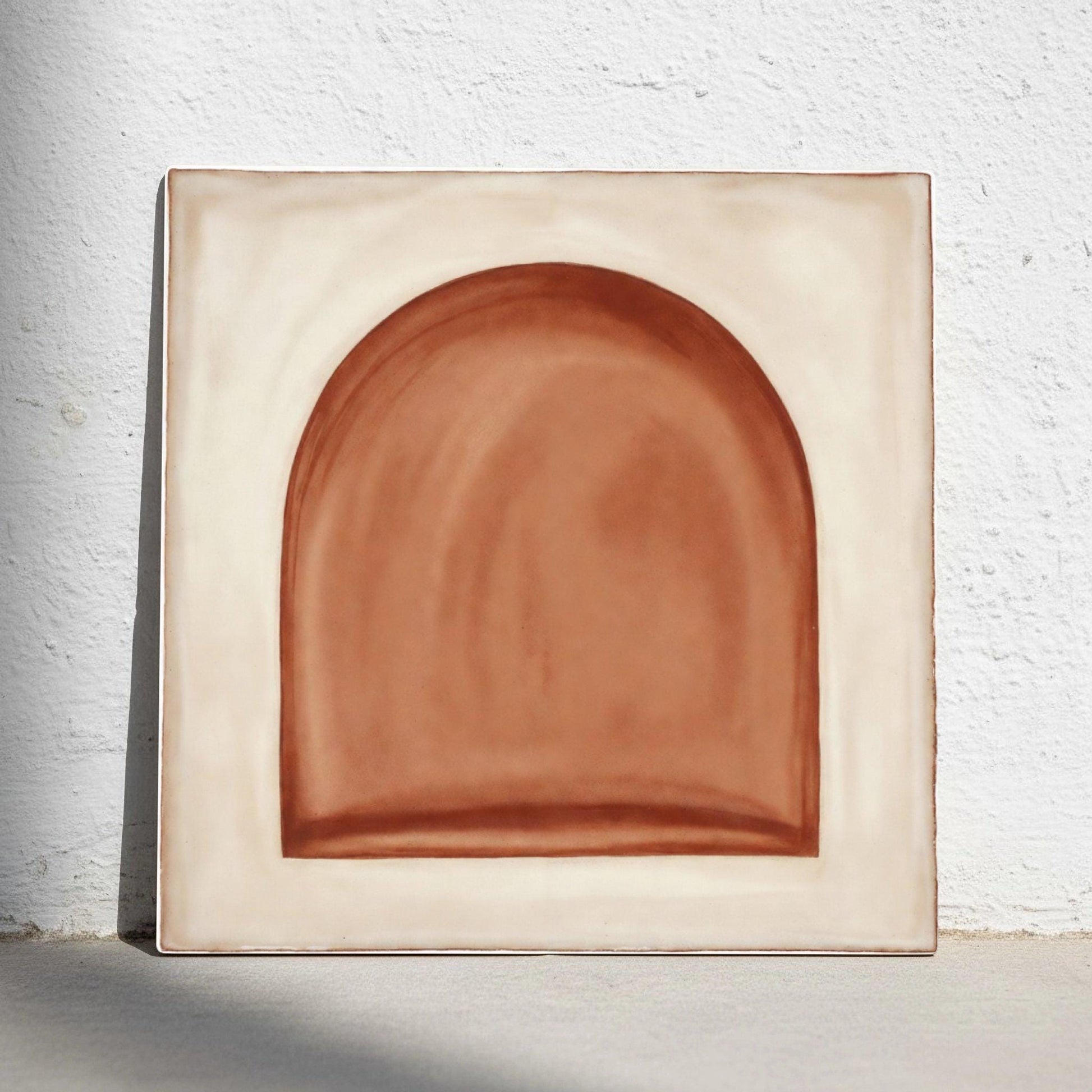 Azulejo-Fliese Terrakotta Stil Bogen Minimalistisch — Mediterraner Stil