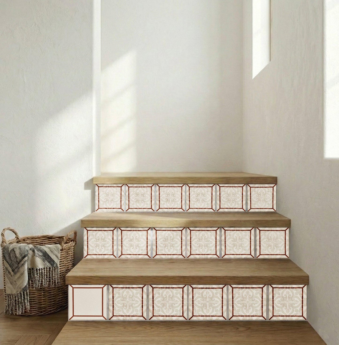 Fliese Terrakotta Rahmen Minimalistisch · Mediterranes Küsten-Dekor