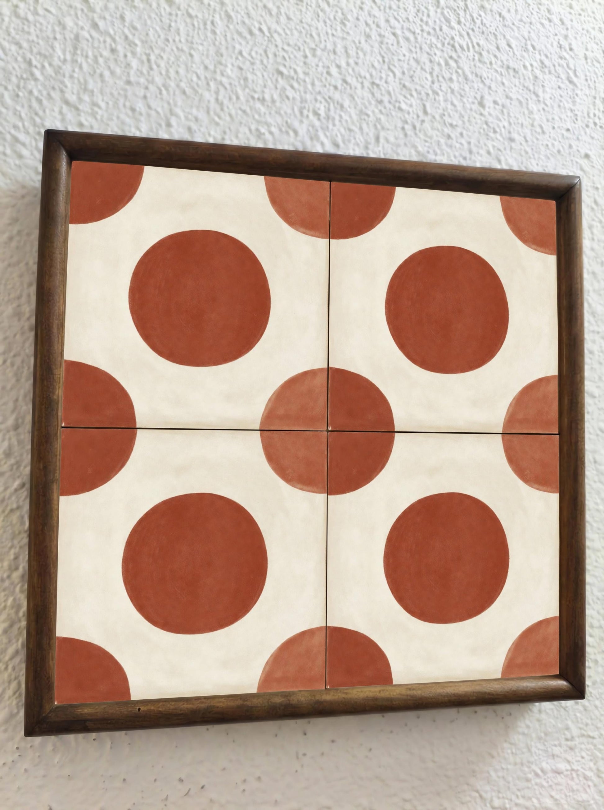 Ceramic Tile Terracotta Style Circle — Precision-Line Geometry