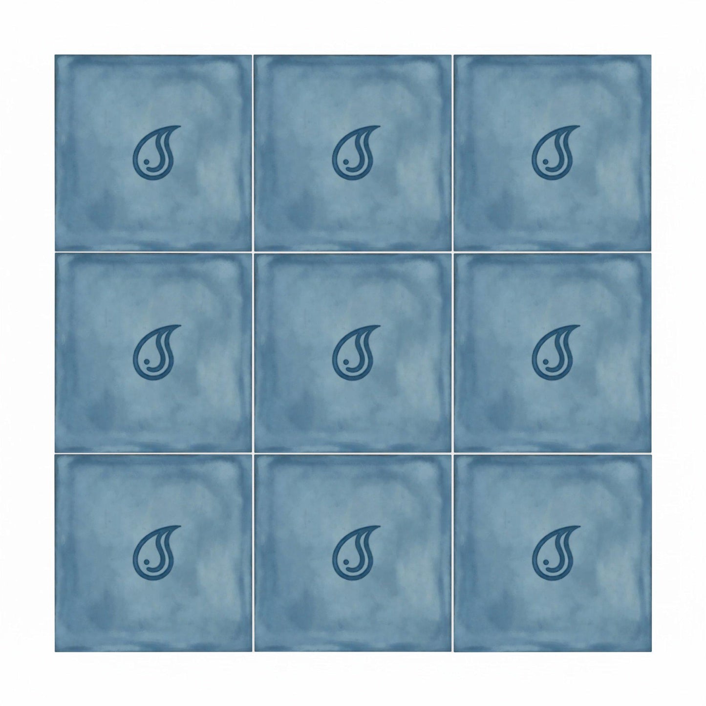 Ceramic Tile Water Drop Minimalist — Mediterranean Style