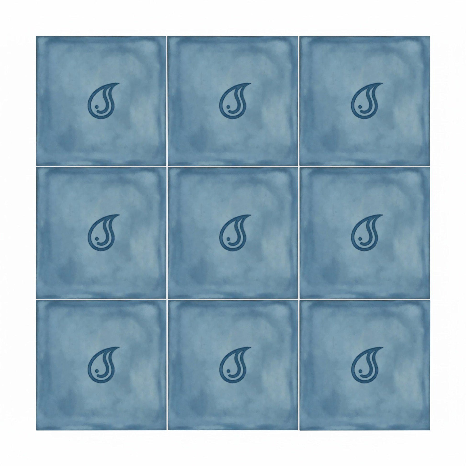 Ceramic Tile Water Drop Minimalist — Mediterranean Style