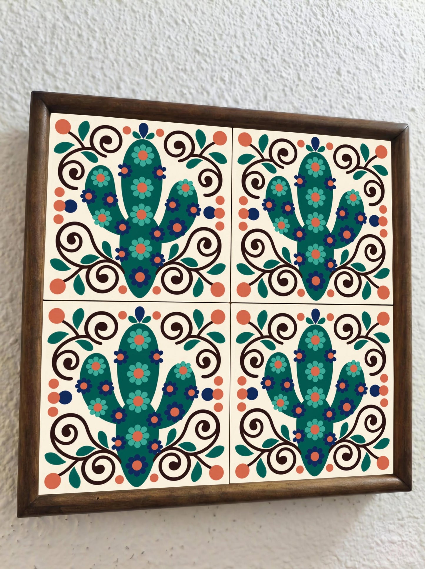 Azulejo Mexicano Cactus