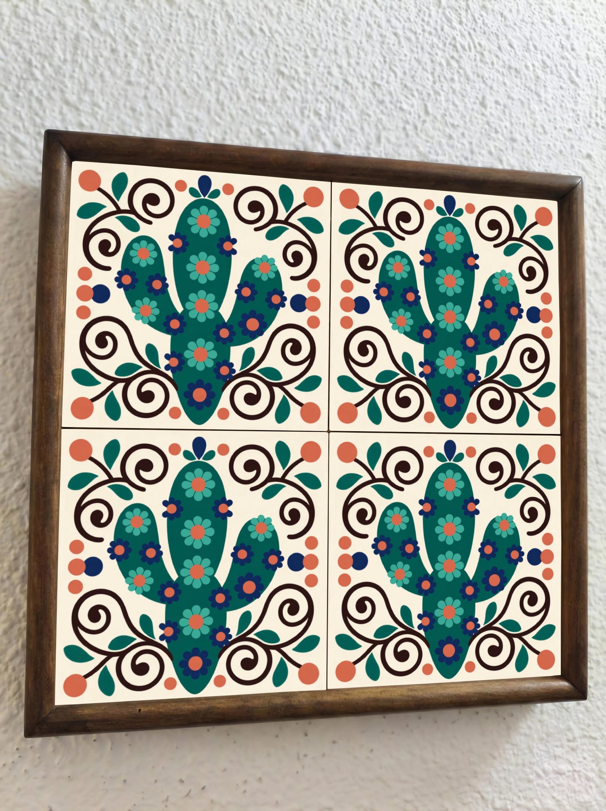 Azulejo Mexicano Cactus