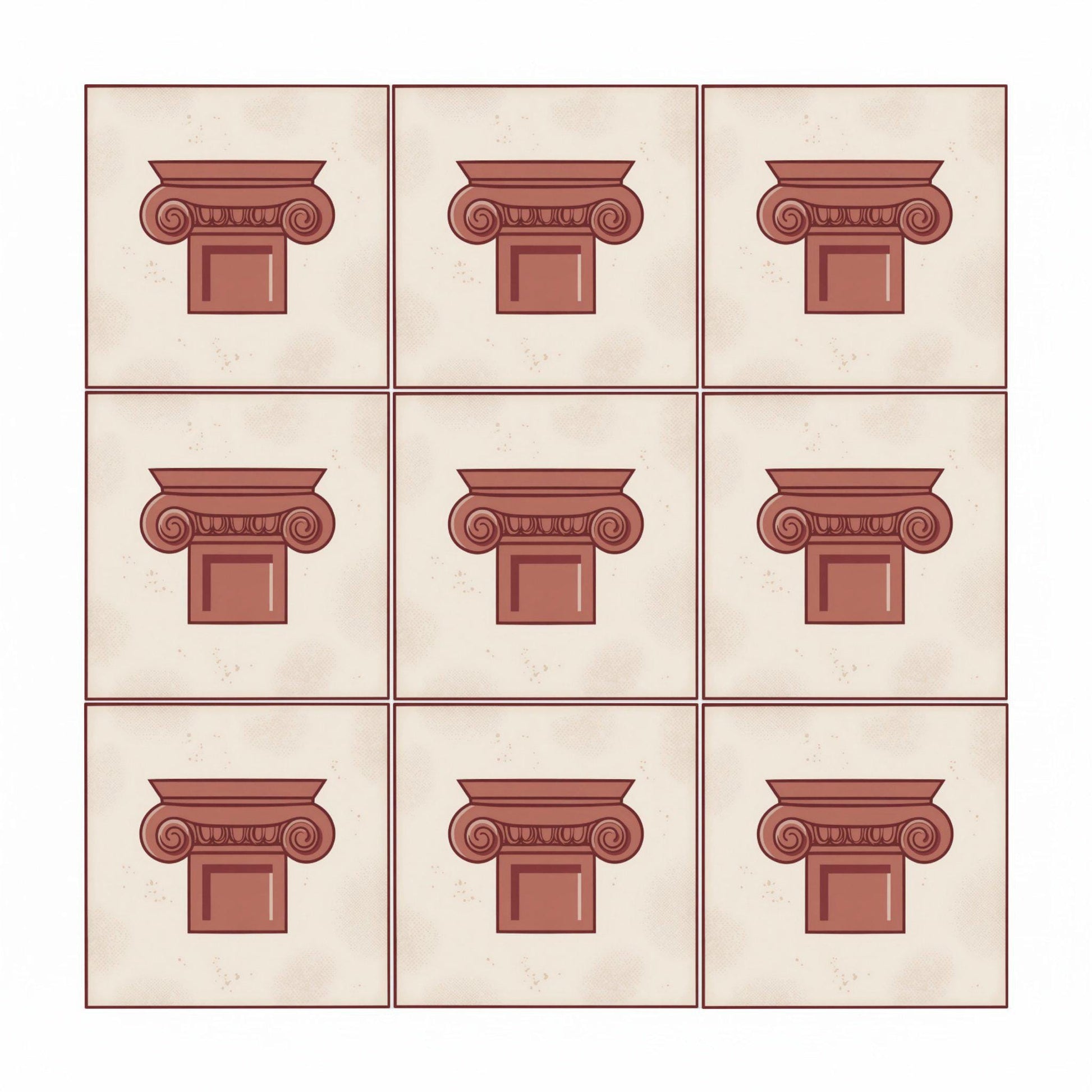 Columna Capital Classic — Mediterranean Kitchen Tile Decorative Tile