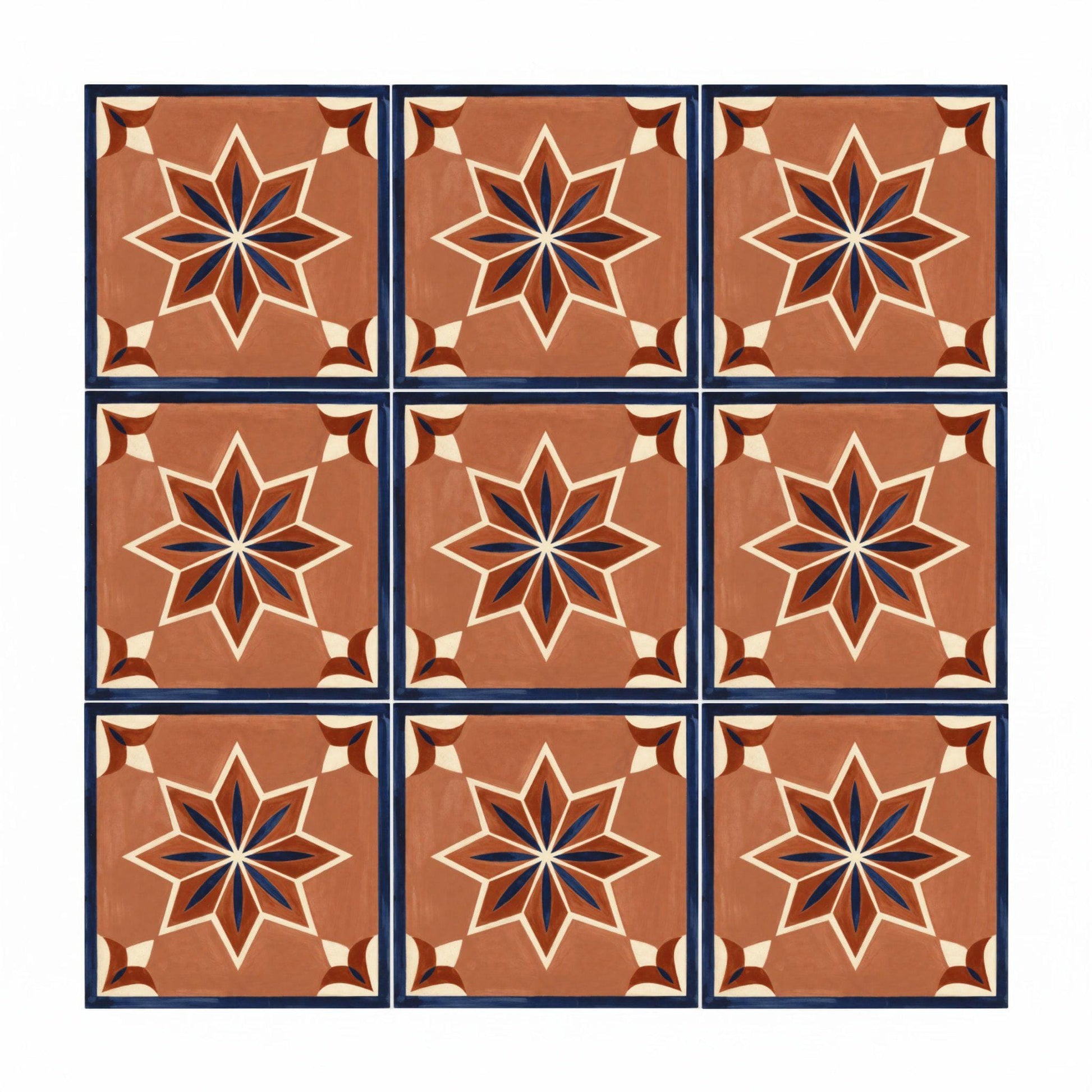 Ceramic Tile Valladolid Star — Contemporary Geometric Décor