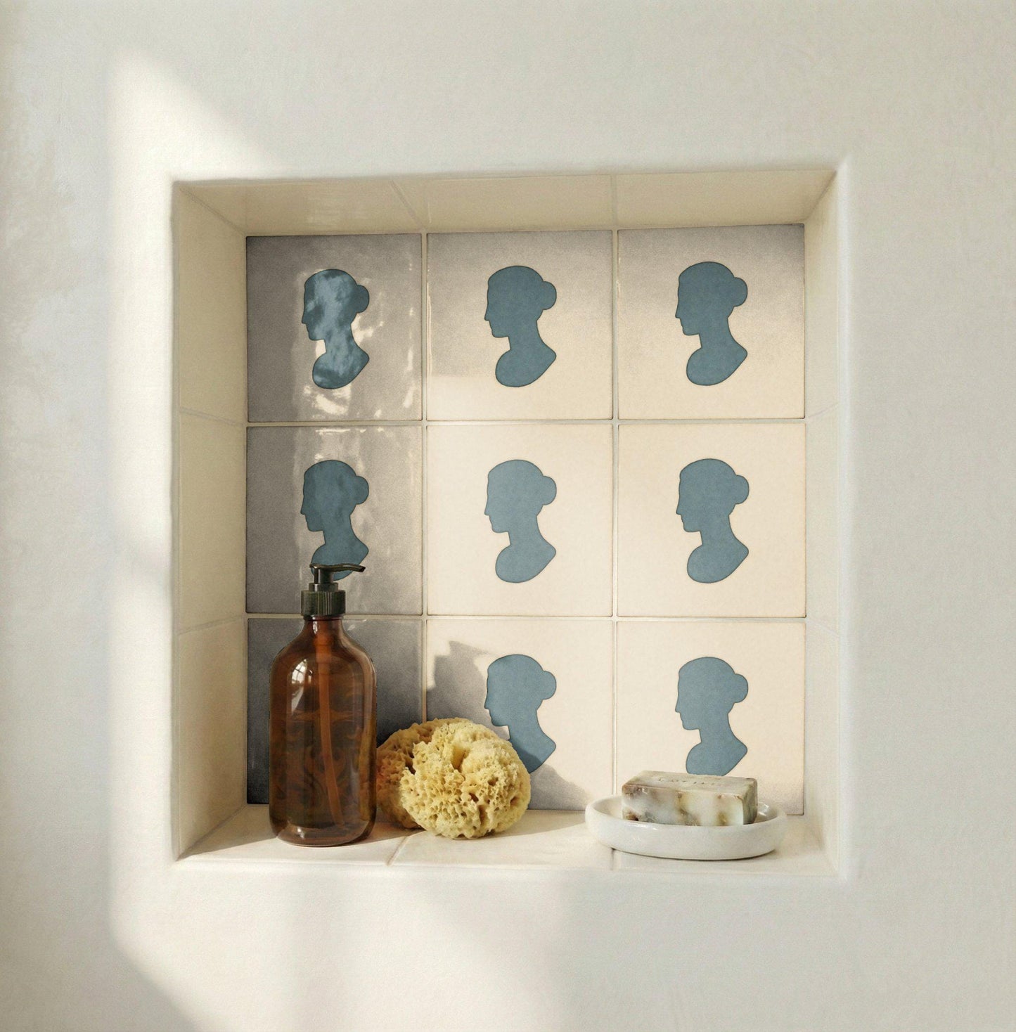 Cameo Klassisch — Keramikfliese, Ornament im Vintage-Stil