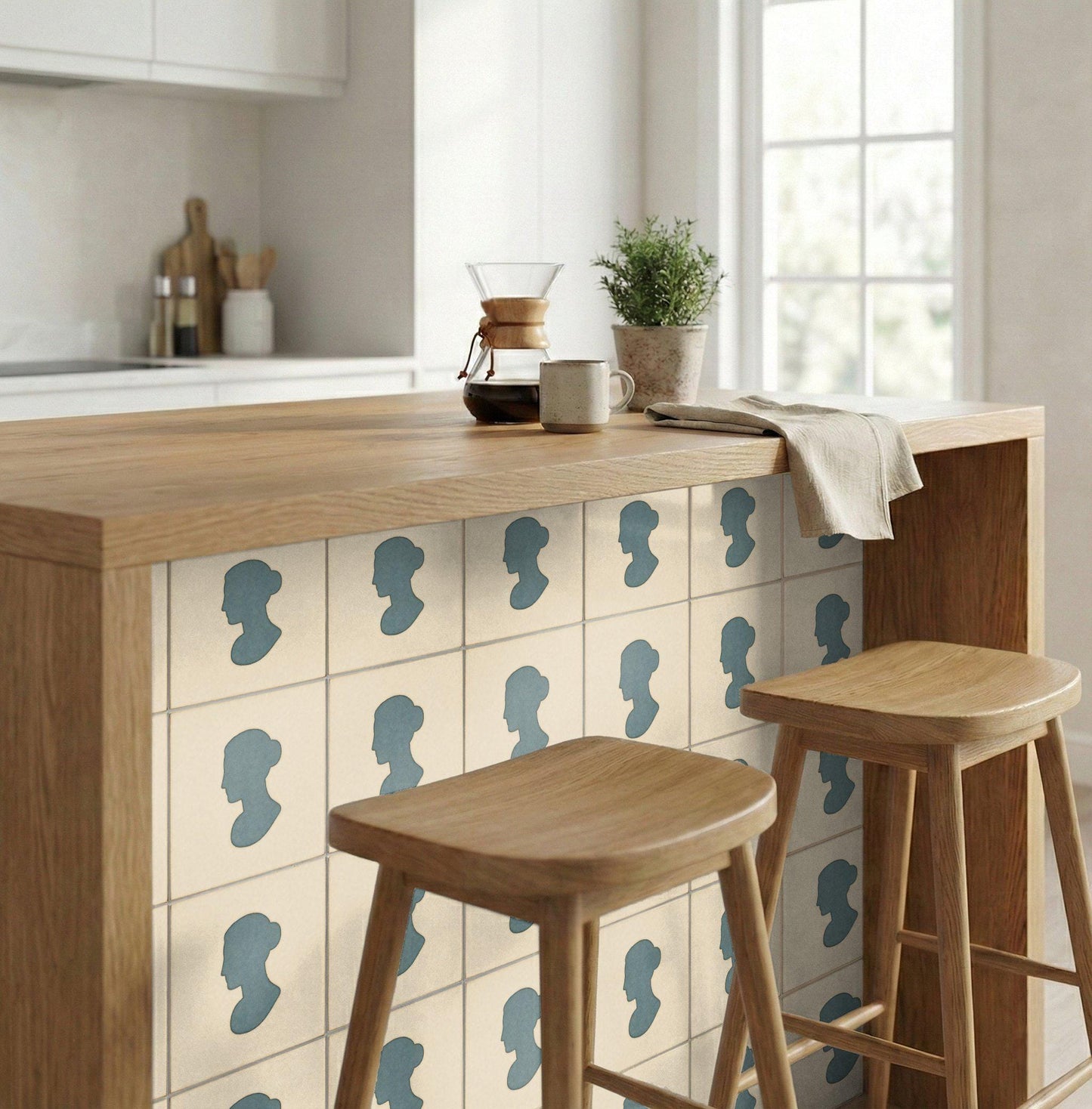 Cameo Klassisch — Keramikfliese, Ornament im Vintage-Stil