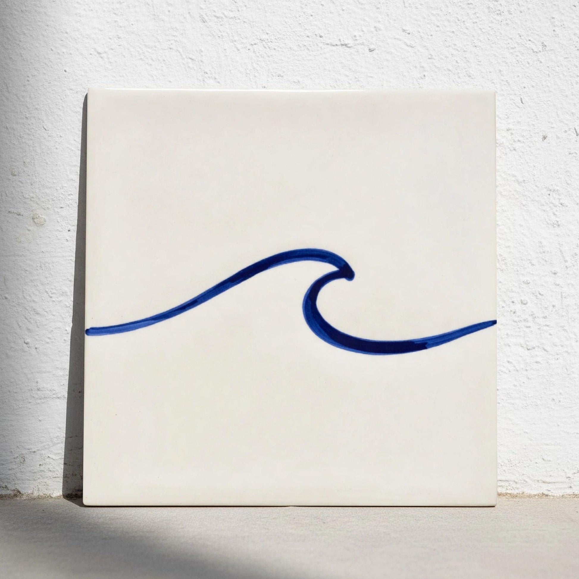 Wave Minimalist — Coastal Mediterranean Décor Decorative Tile