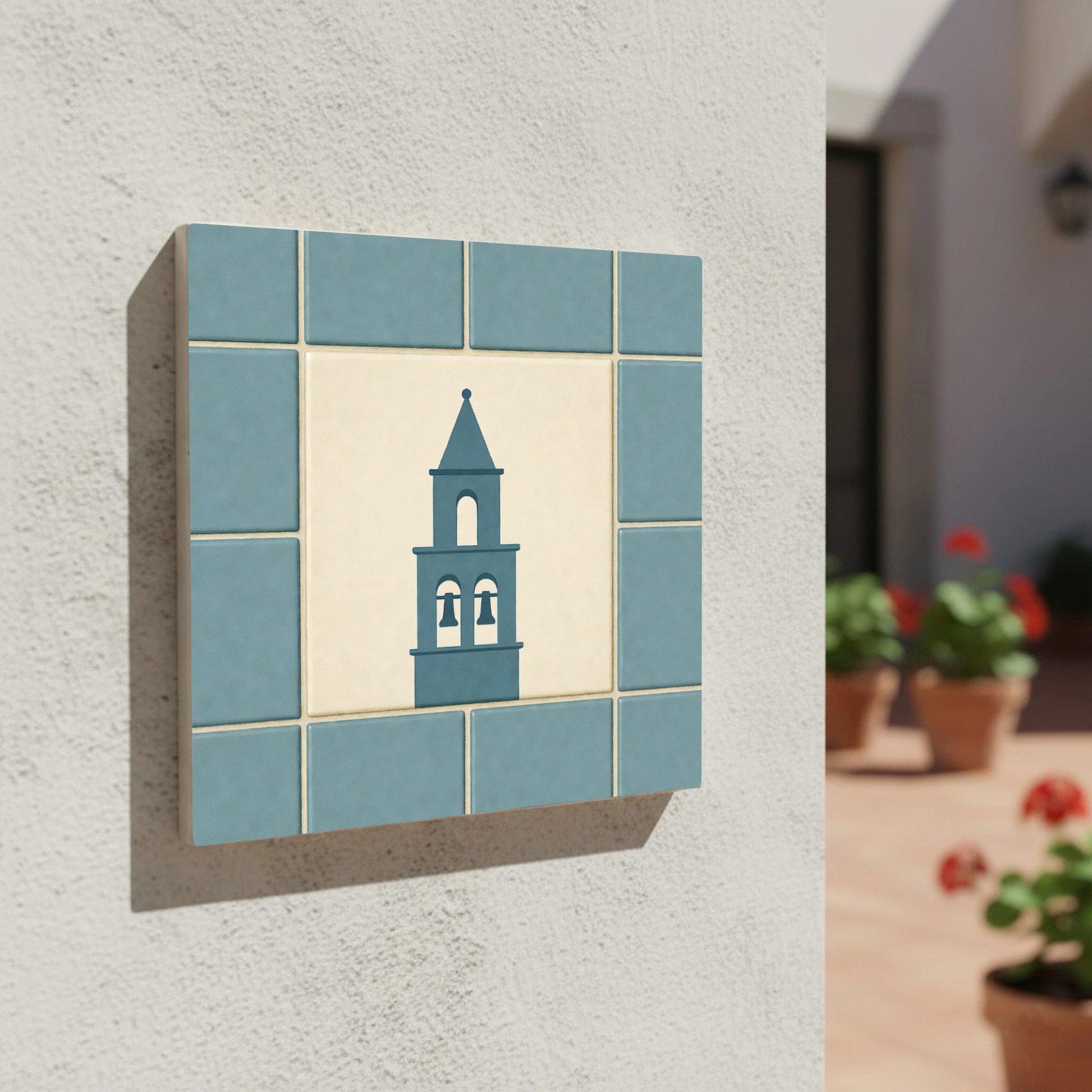 Bell Tower Mediterran — Keramikfliese, Spanisches Erbe-Design