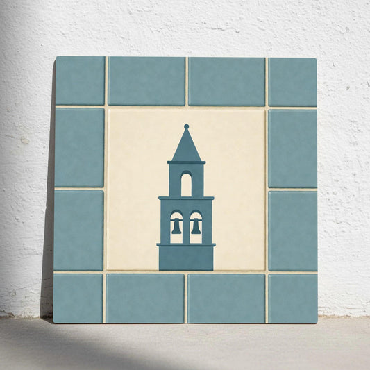 Azulejo Bell Tower mediterráneo