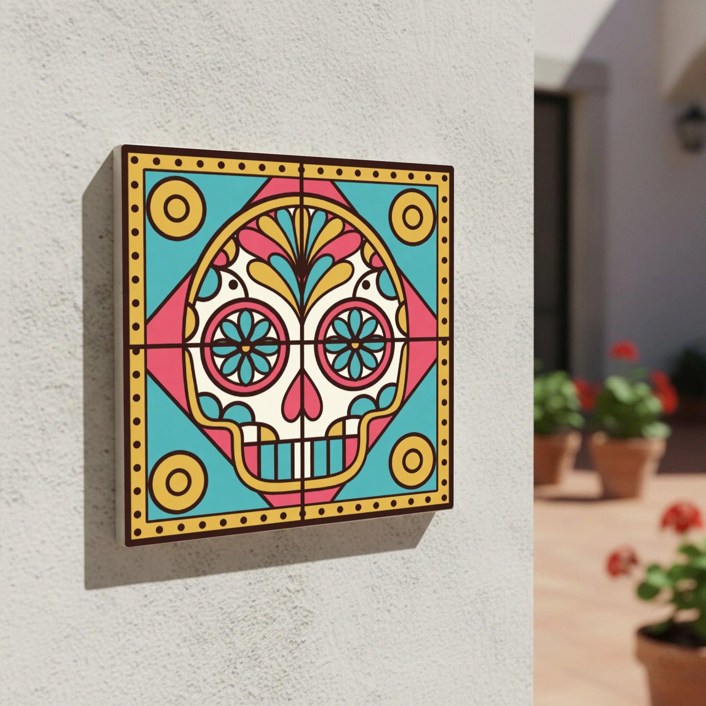Carreau Salvador Sugar Skull · Motif Décoratif de Charme