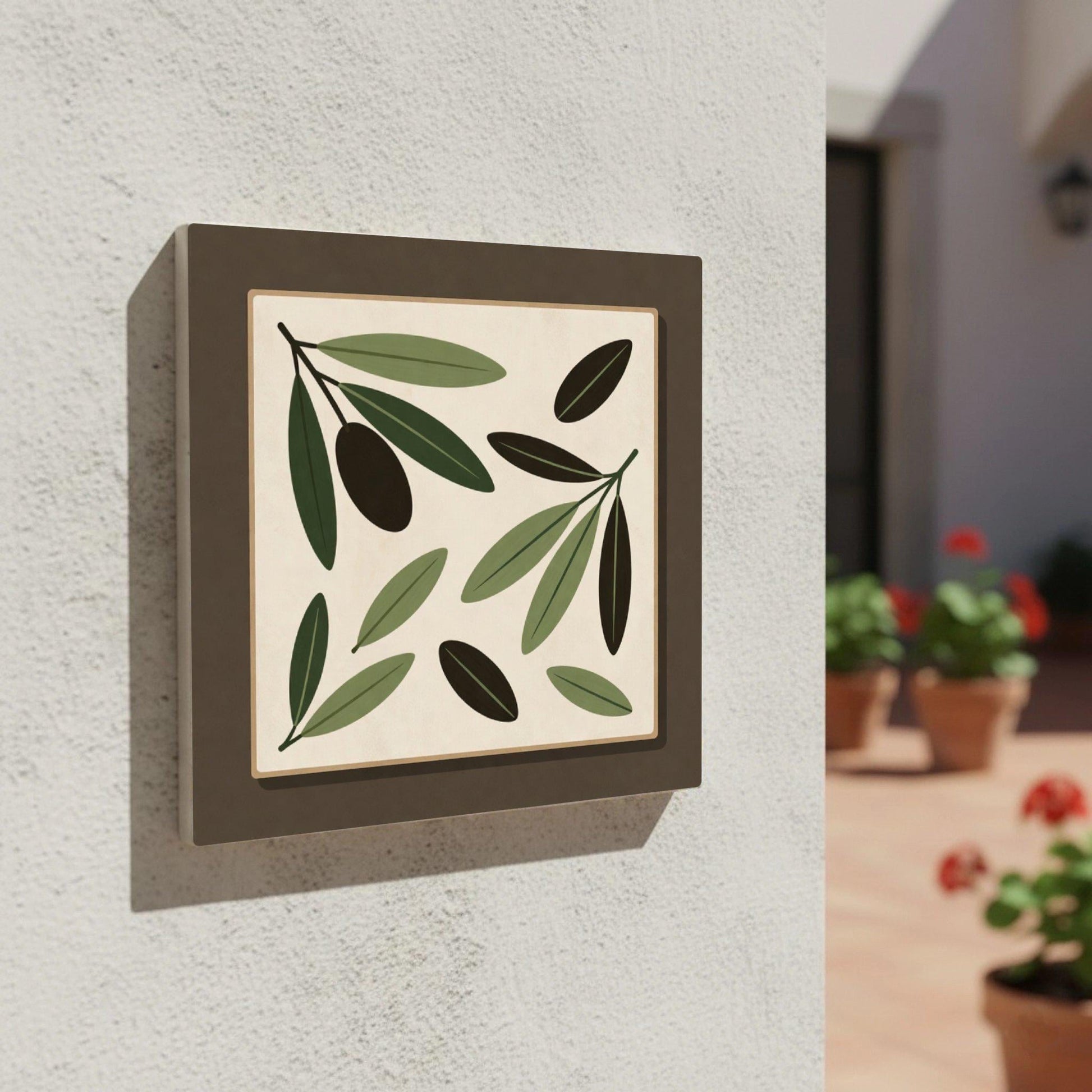 Jaén Olive Grove · Keramik-Wandfliese — Azulejo im Sevilla-Stil