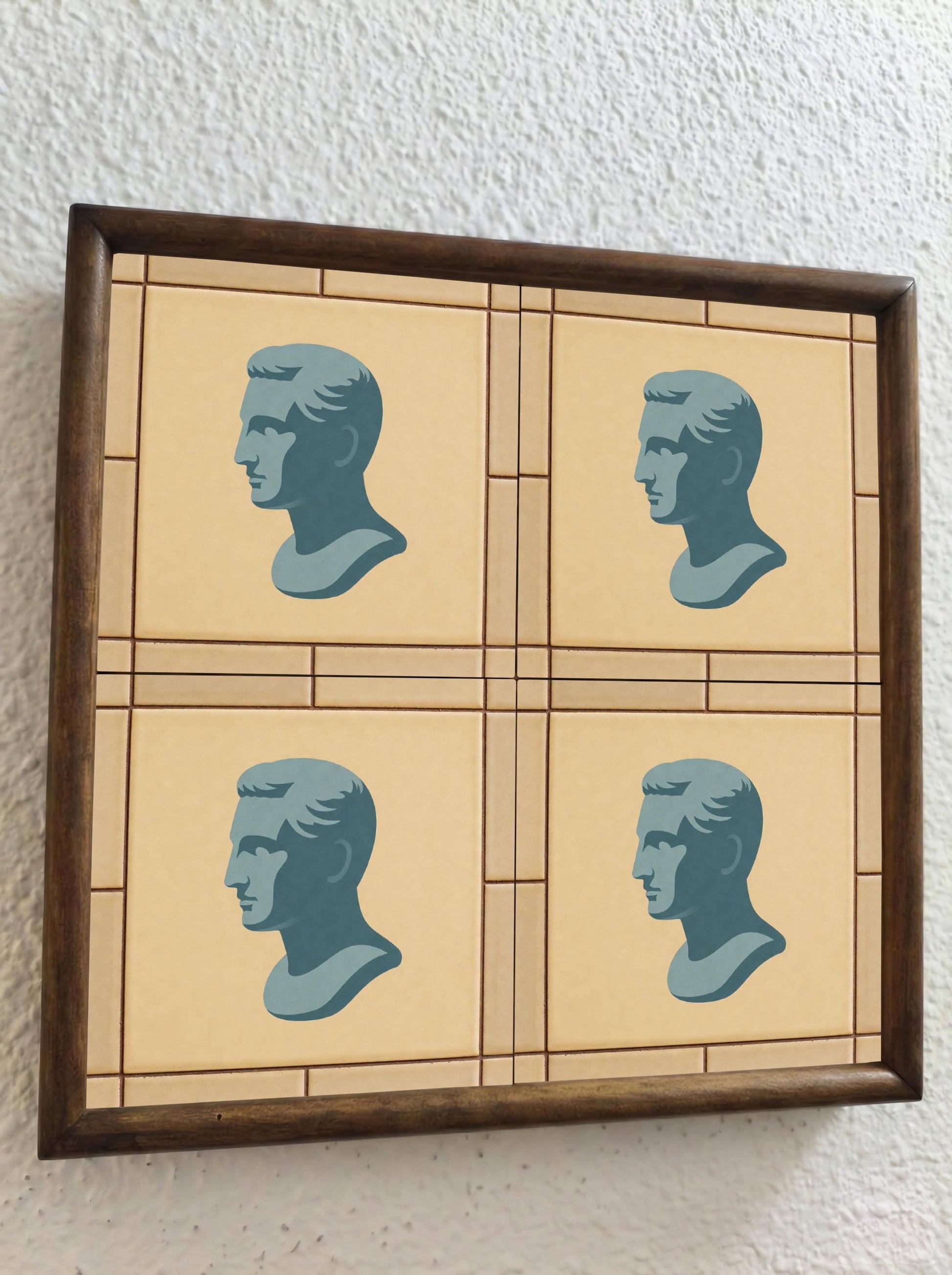 Fliese Römisch Bust Klassisch · Zeitloses Dekor-Design