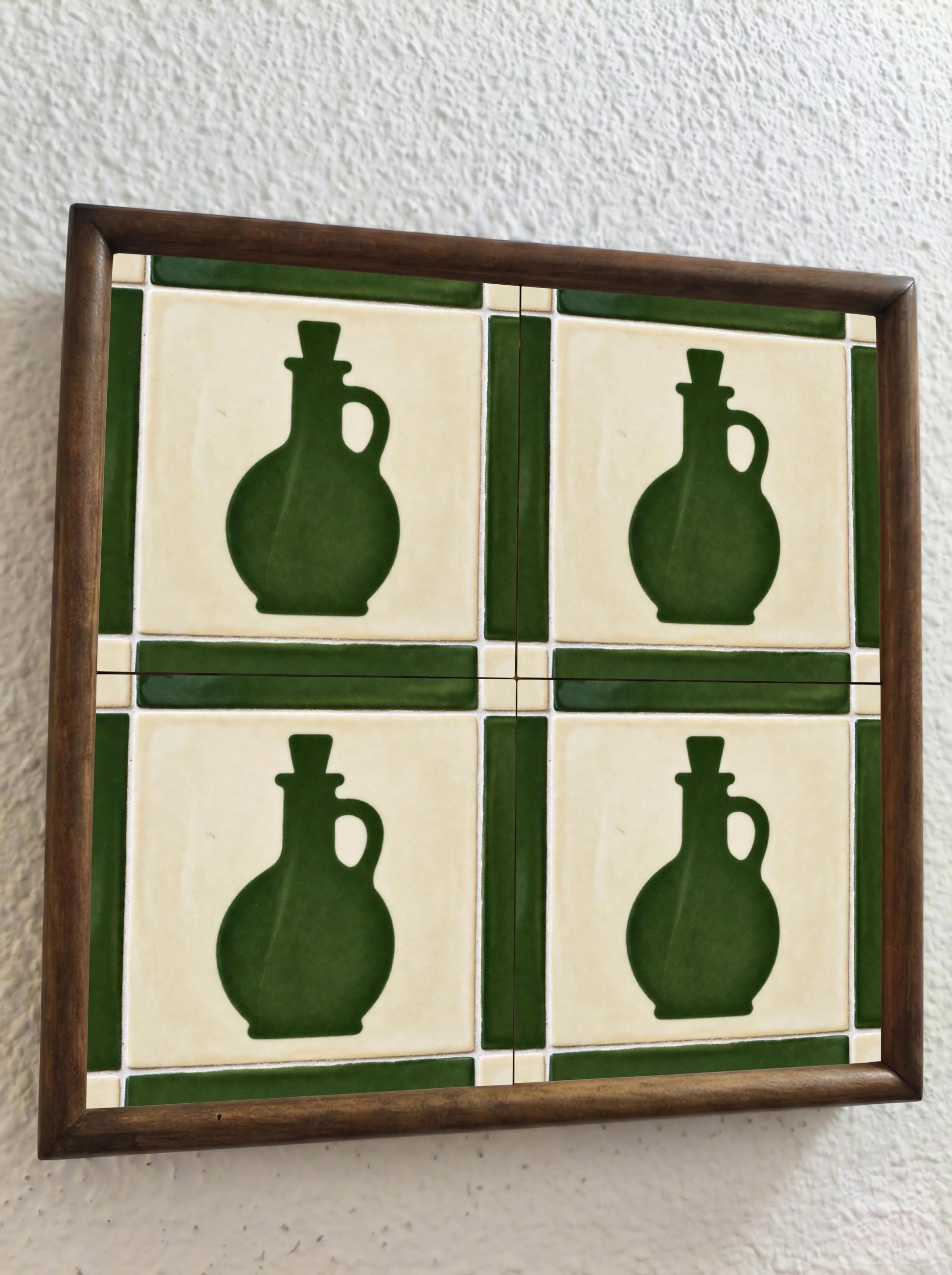 Carreau Vert Huile d'Olive Bottle · Motif Botanique