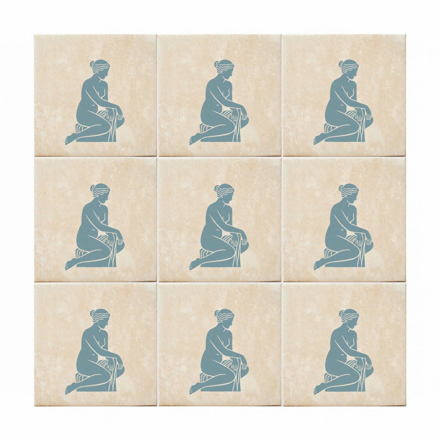 Azulejo Female Figure clásico