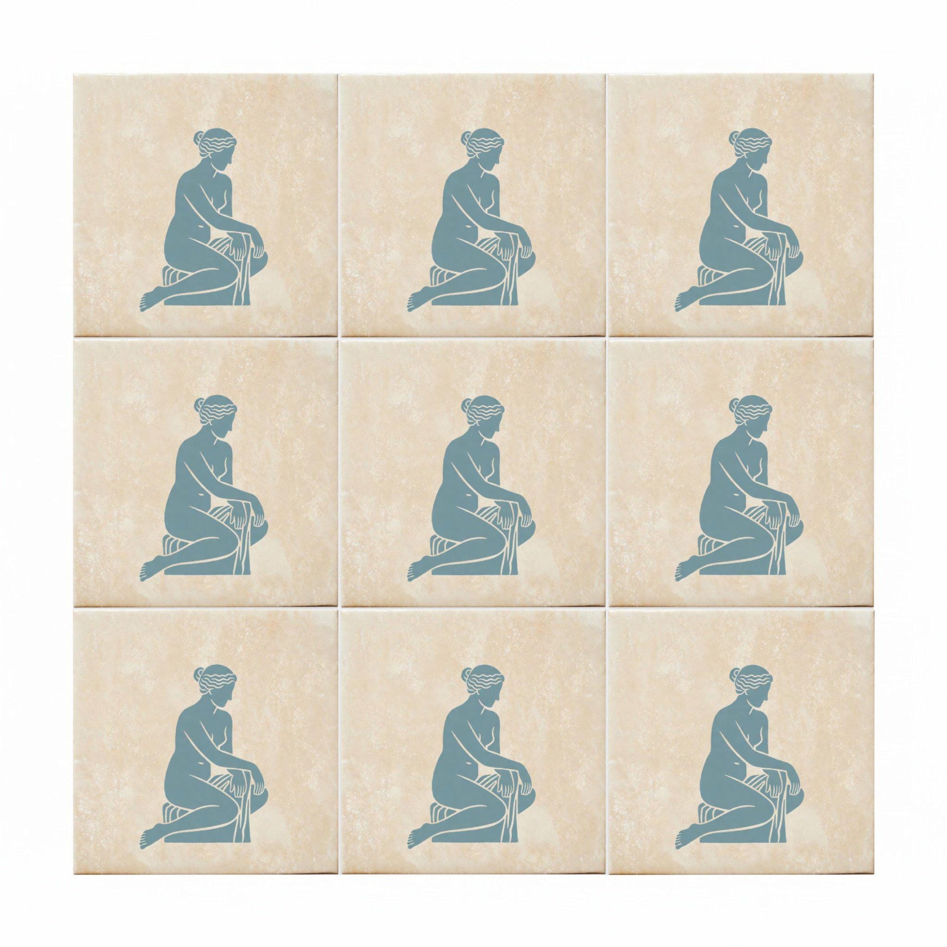 Azulejo Female Figure clásico