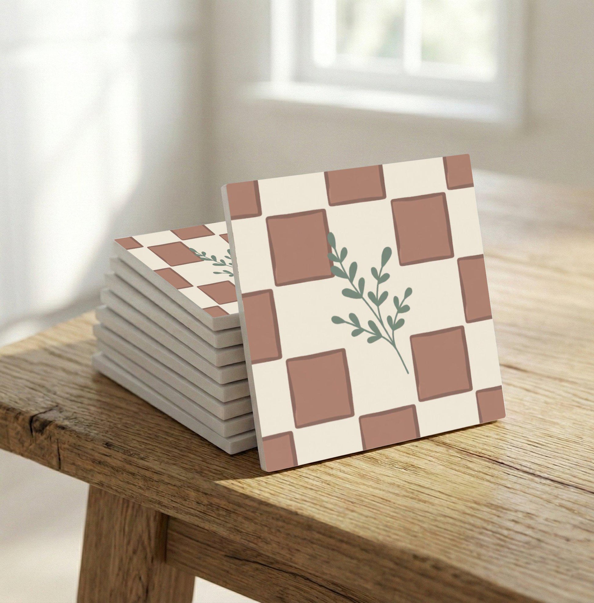 Damero Herb Rustic — Mediterranean Kitchen Tile Ceramic Tile