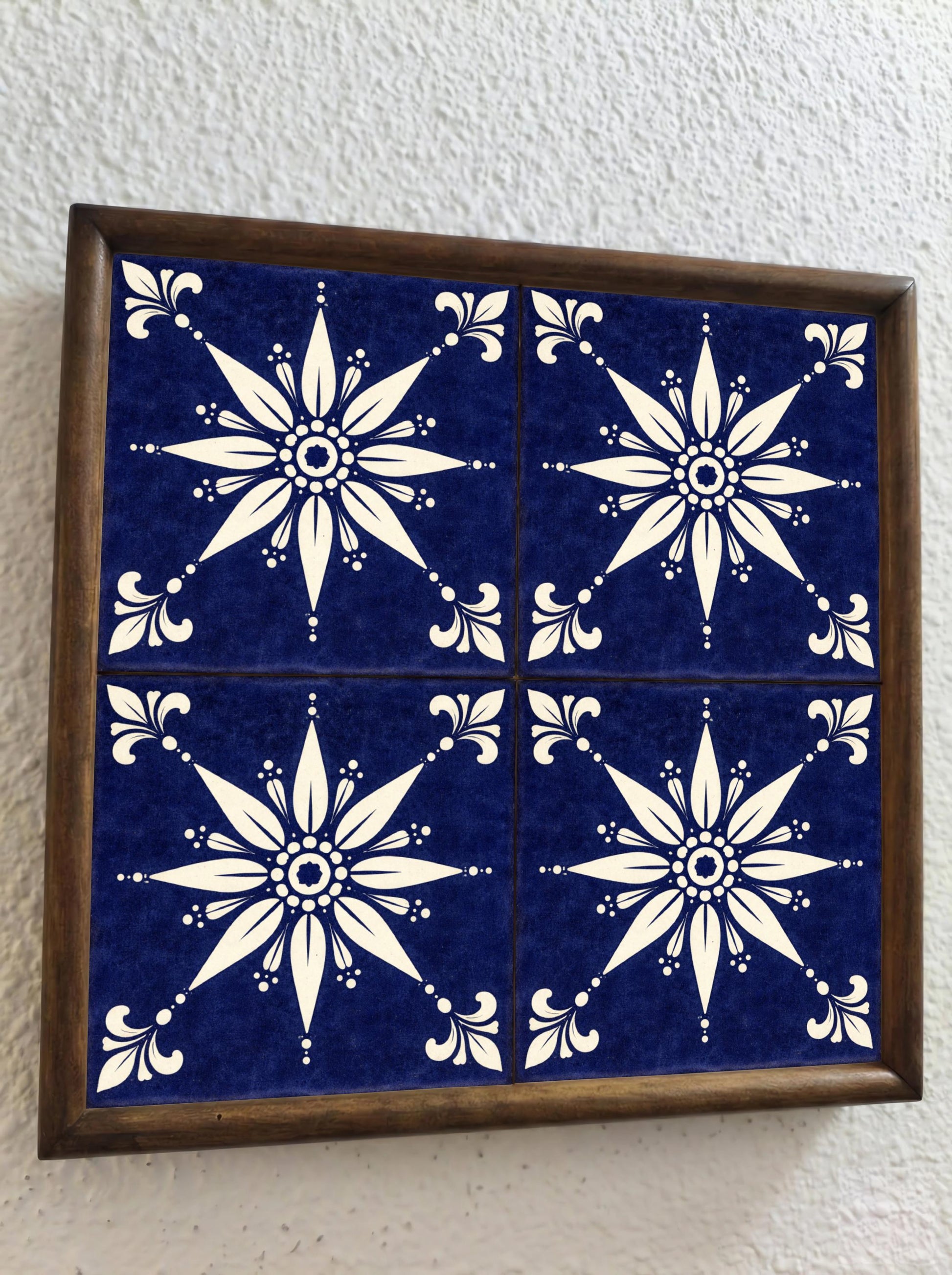 Fliese Nantes Blau · Modernes geometrisches Design