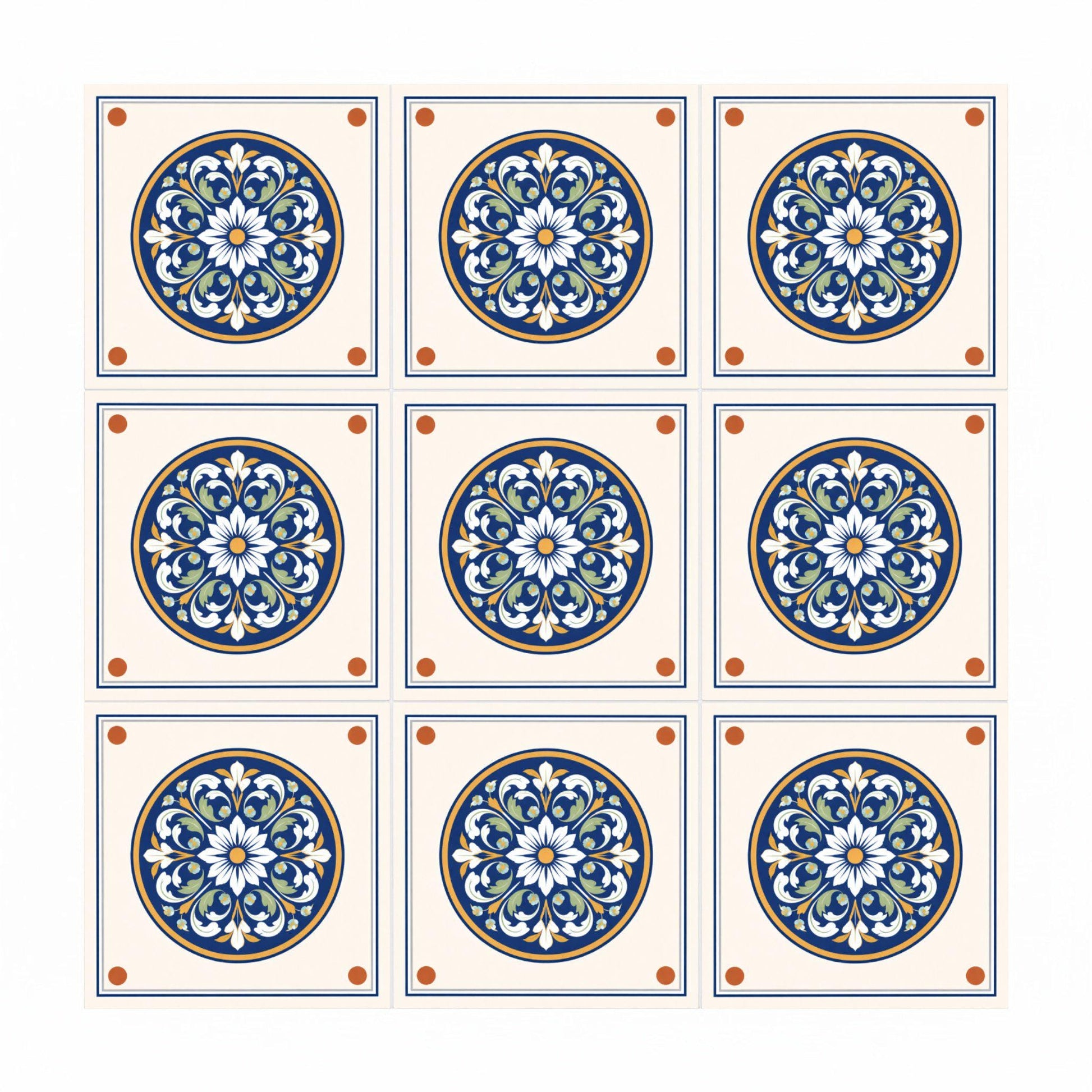 Versailles Medallion — Contemporary Geometric Décor Decorative Tile