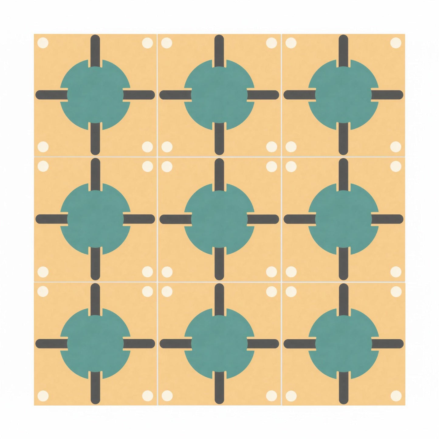 Azulejo 80s vintage geométrico